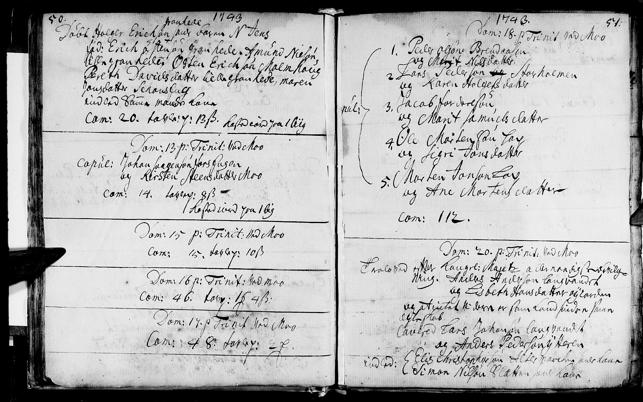 Ministerialprotokoller, klokkerbøker og fødselsregistre - Nordland, AV/SAT-A-1459/827/L0389: Parish register (official) no. 827A01, 1740-1751, p. 50-51