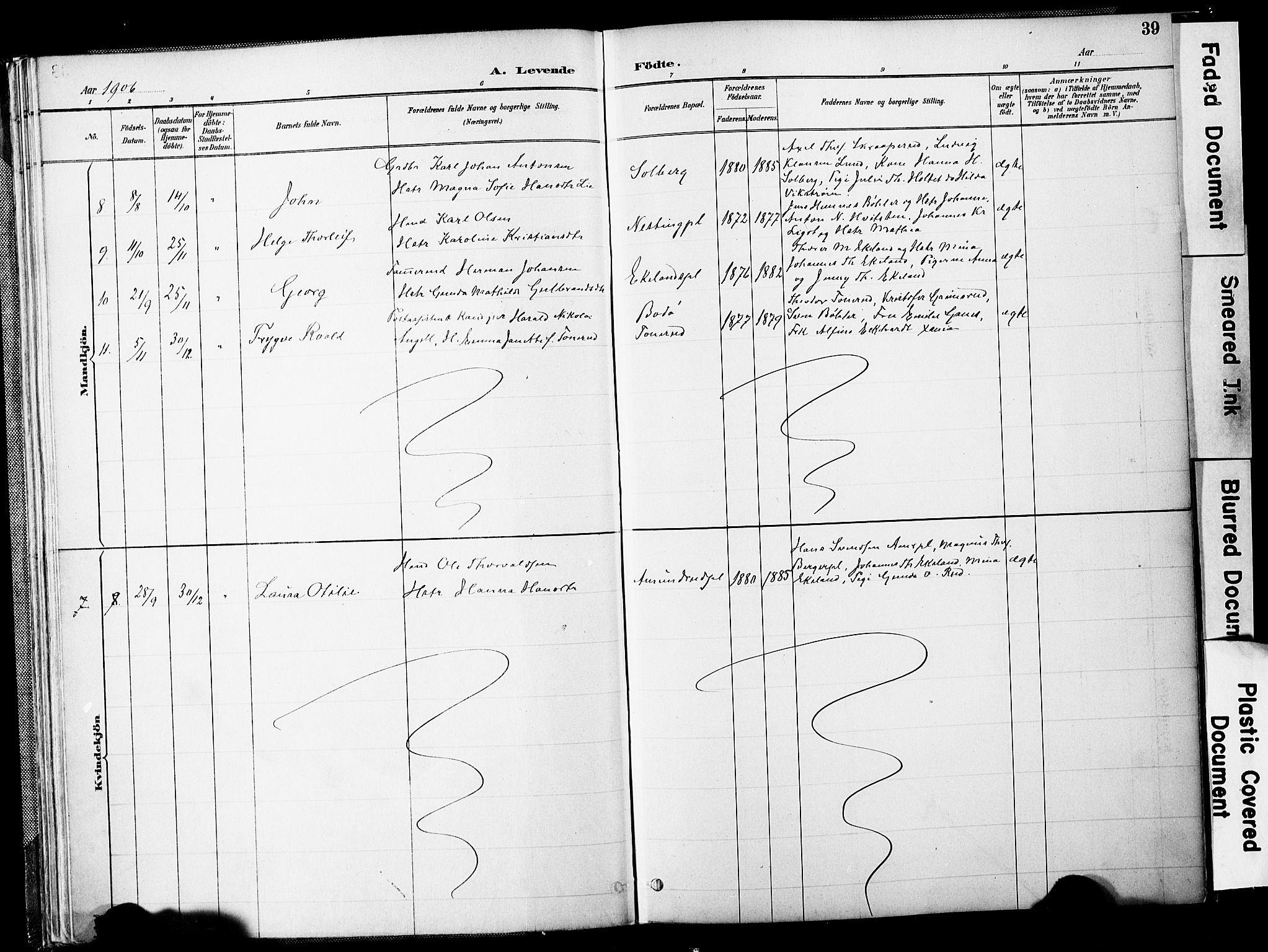 Spydeberg prestekontor Kirkebøker, SAO/A-10924/F/Fb/L0001: Parish register (official) no. II 1, 1886-1907, p. 39