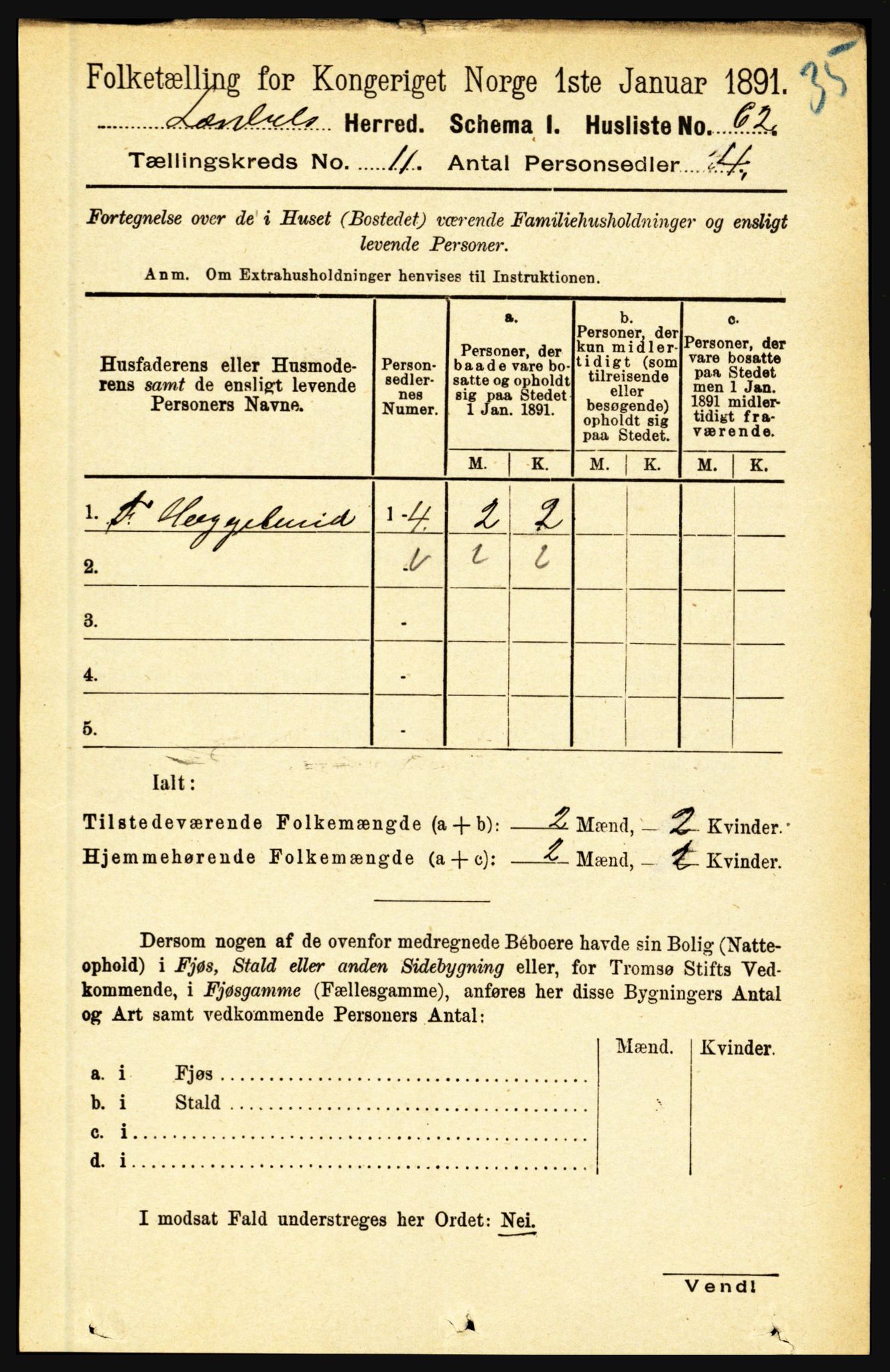 RA, 1891 census for 1422 Lærdal, 1891, p. 2158