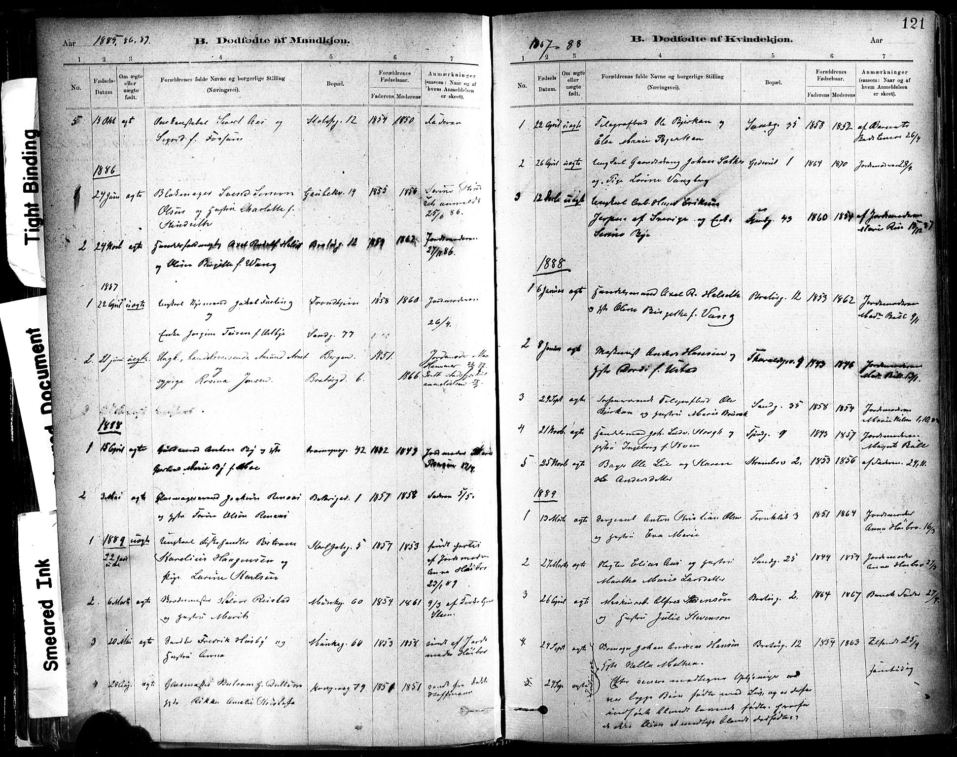 Ministerialprotokoller, klokkerbøker og fødselsregistre - Sør-Trøndelag, SAT/A-1456/602/L0119: Parish register (official) no. 602A17, 1880-1901, p. 121