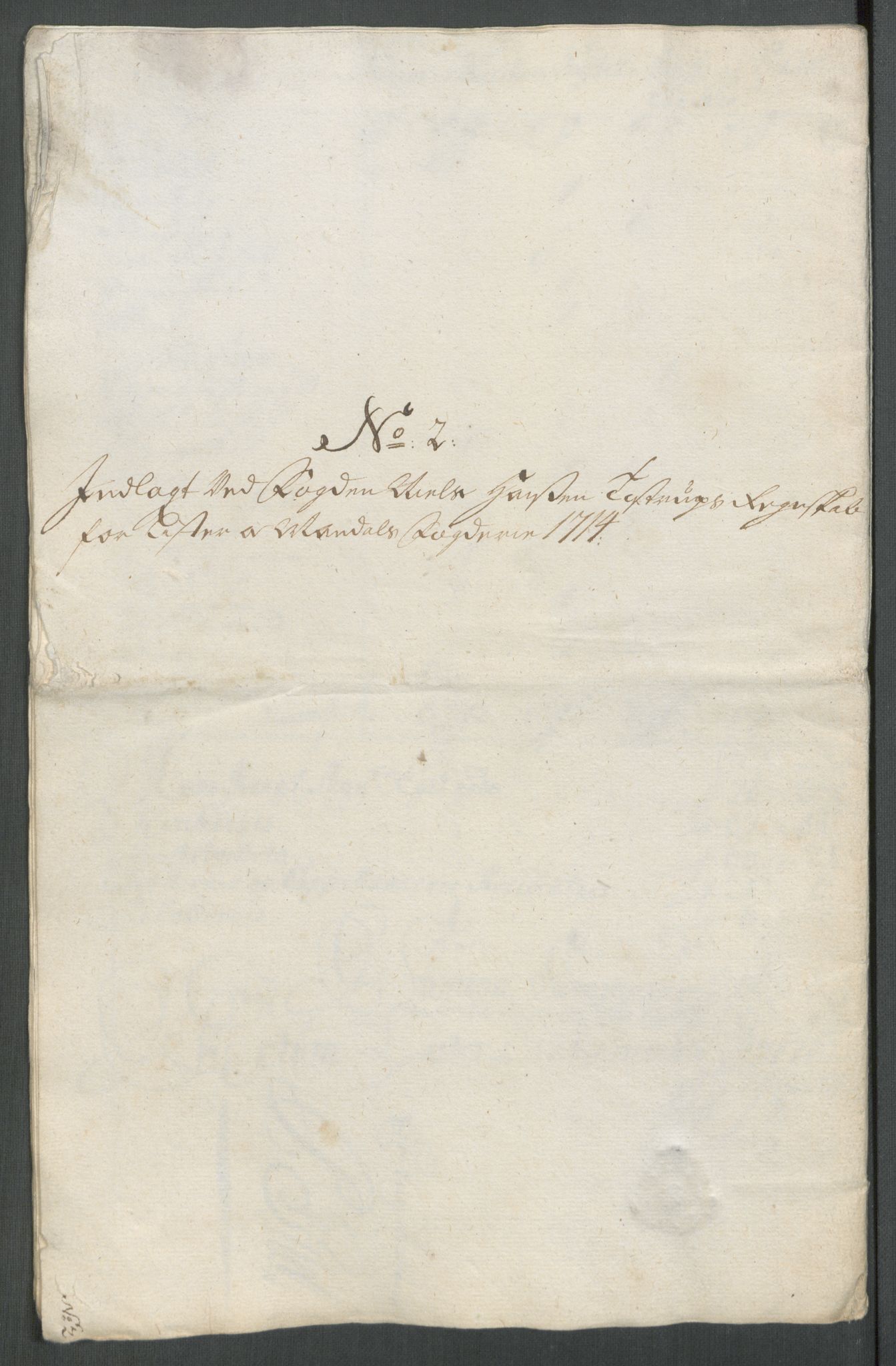 Rentekammeret inntil 1814, Reviderte regnskaper, Fogderegnskap, RA/EA-4092/R43/L2558: Fogderegnskap Lista og Mandal, 1714, p. 29