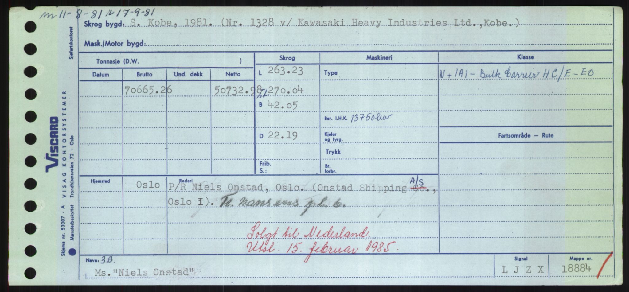 Sjøfartsdirektoratet med forløpere, Skipsmålingen, RA/S-1627/H/Hd/L0026: Fartøy, N-Norhol, p. 203