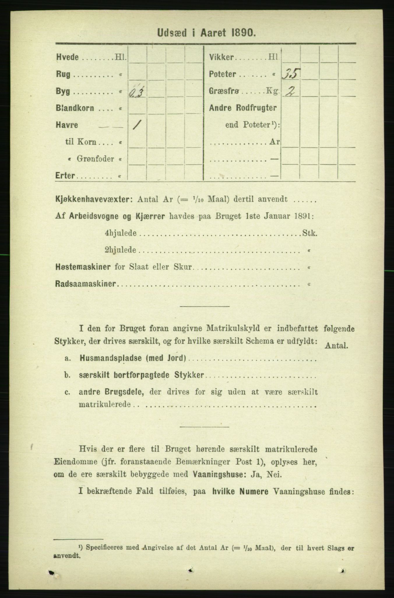 RA, 1891 census for 1734 Stod, 1891, p. 3264