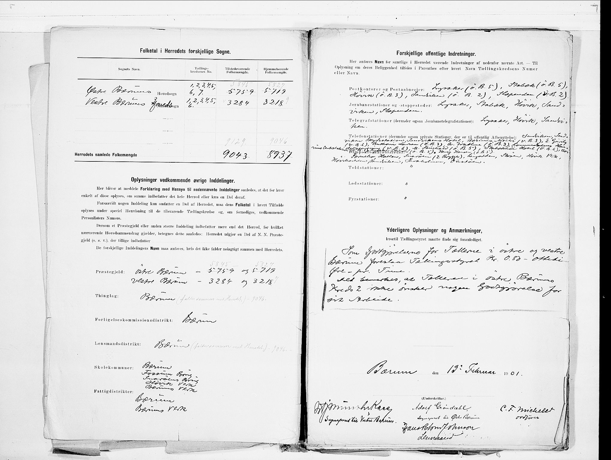 SAO, 1900 census for Bærum, 1900, p. 3