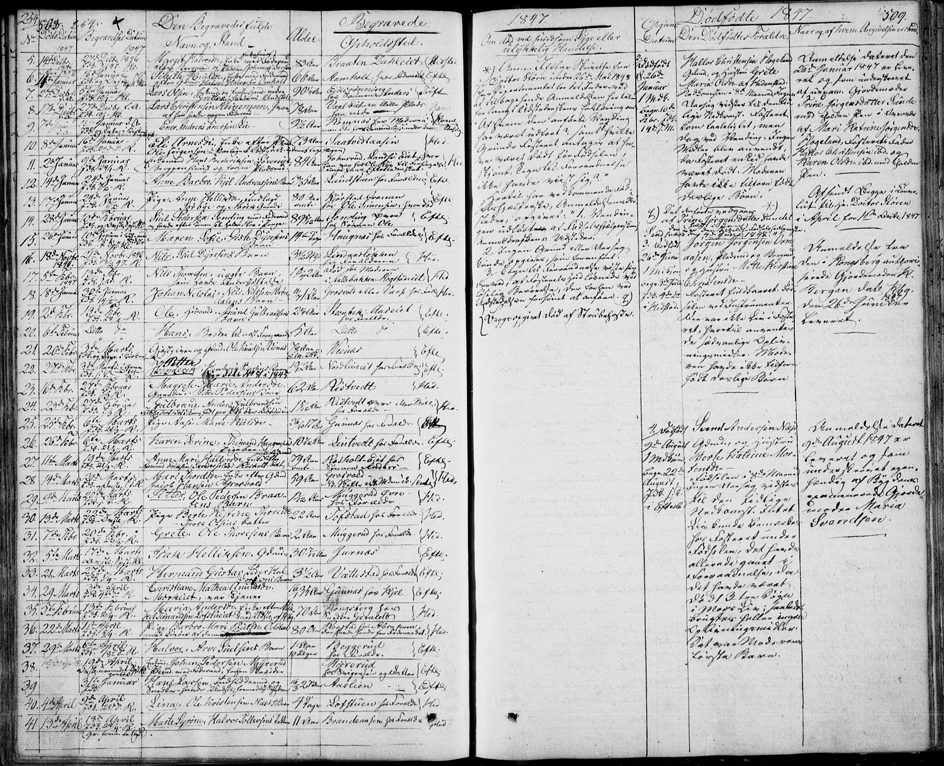 Sandsvær kirkebøker, AV/SAKO-A-244/F/Fa/L0005: Parish register (official) no. I 5, 1840-1856, p. 508-509