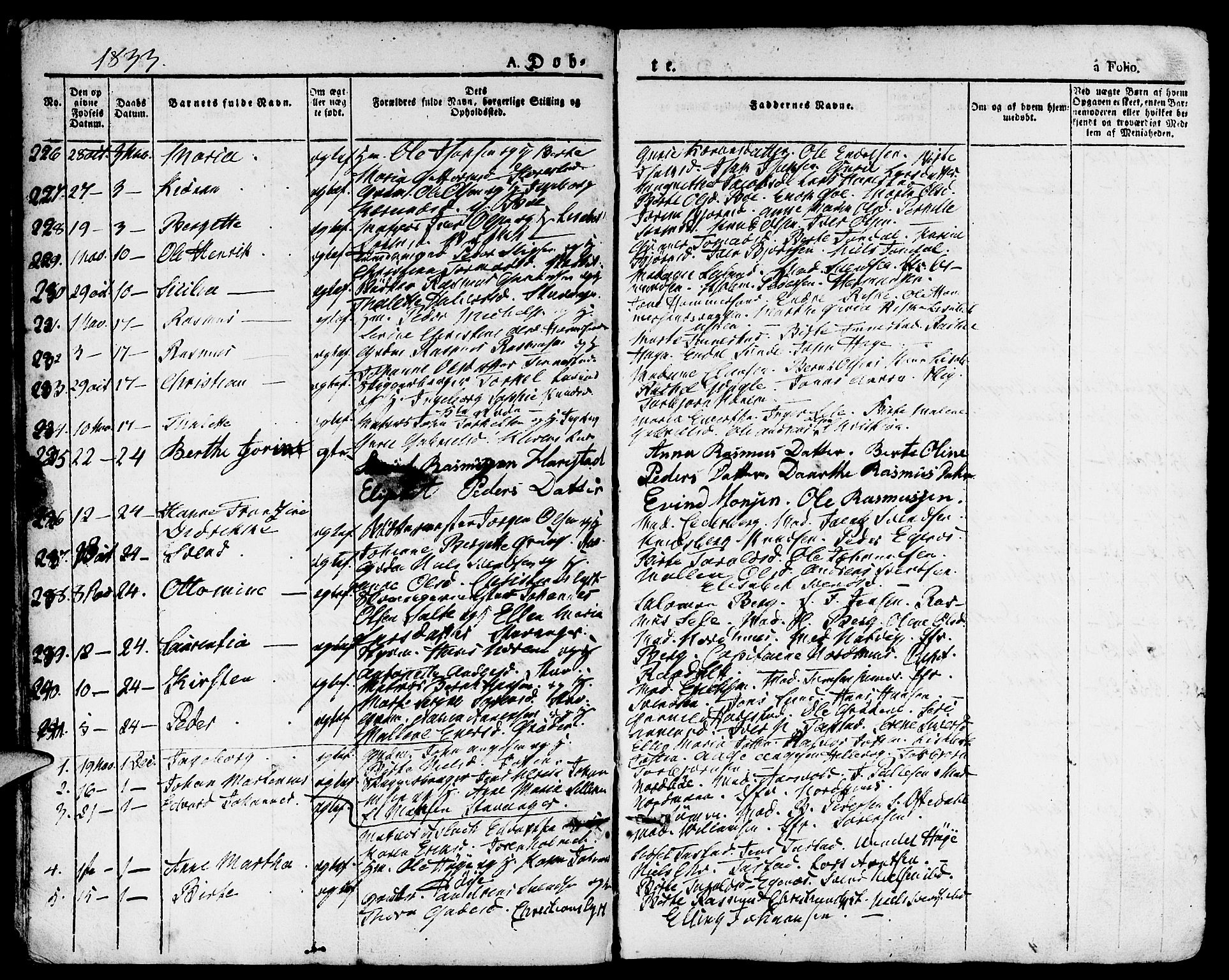 Domkirken sokneprestkontor, AV/SAST-A-101812/001/30/30BA/L0011: Parish register (official) no. A 11, 1832-1856