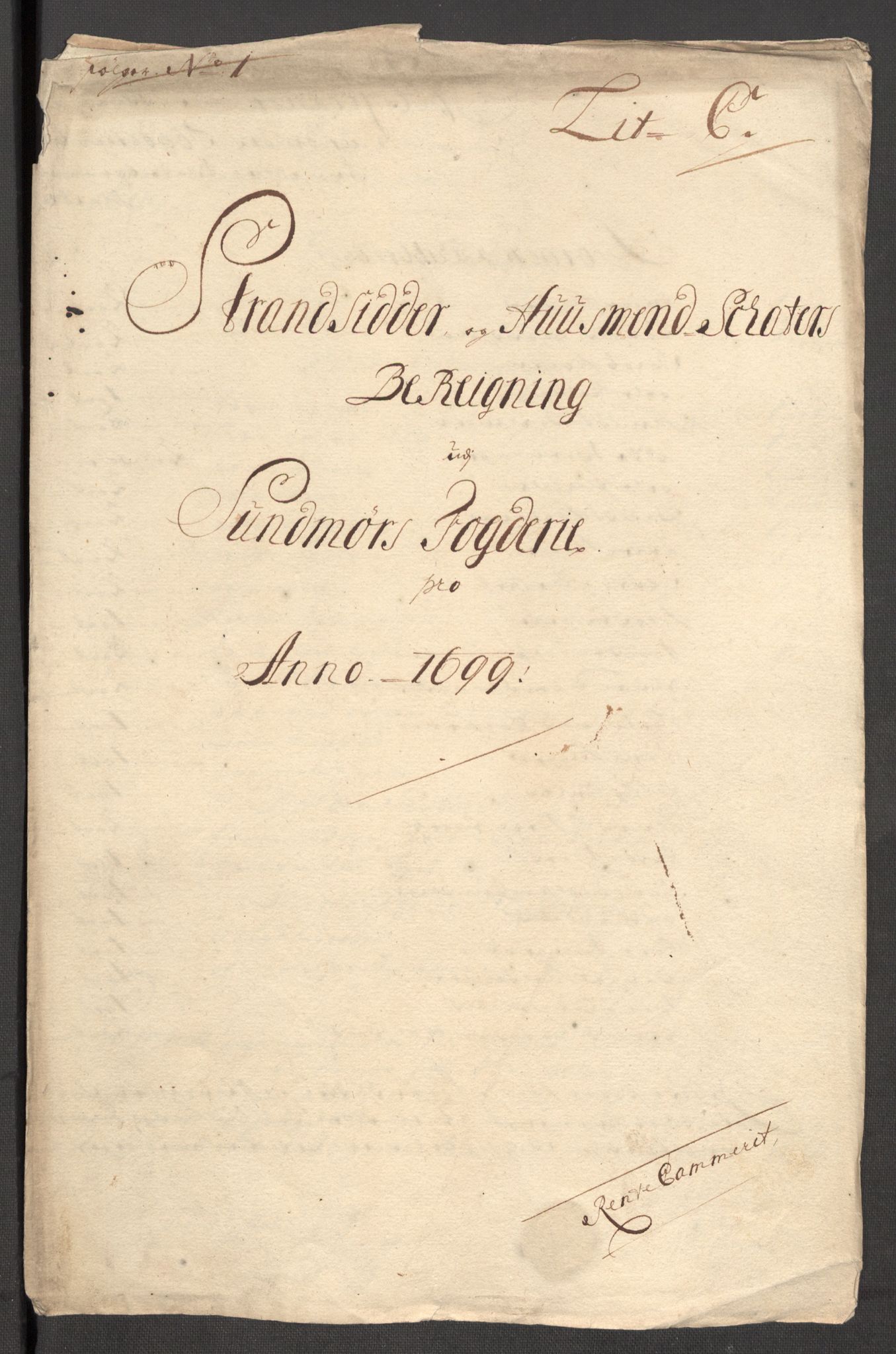 Rentekammeret inntil 1814, Reviderte regnskaper, Fogderegnskap, RA/EA-4092/R54/L3557: Fogderegnskap Sunnmøre, 1699, p. 97