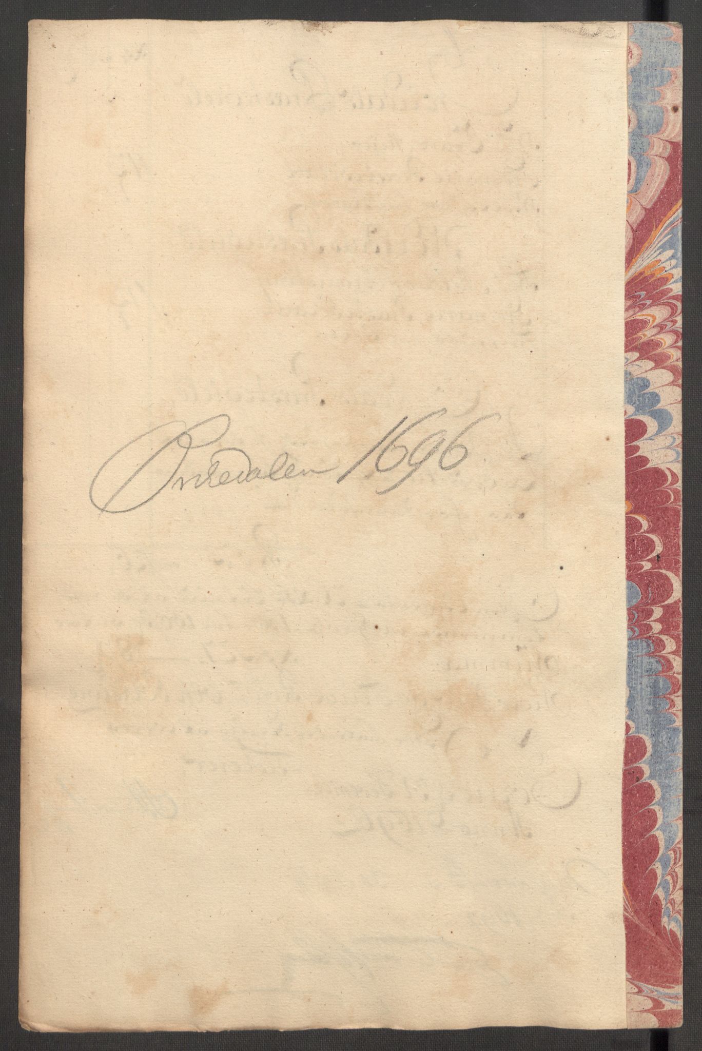 Rentekammeret inntil 1814, Reviderte regnskaper, Fogderegnskap, RA/EA-4092/R60/L3946: Fogderegnskap Orkdal og Gauldal, 1696, p. 198