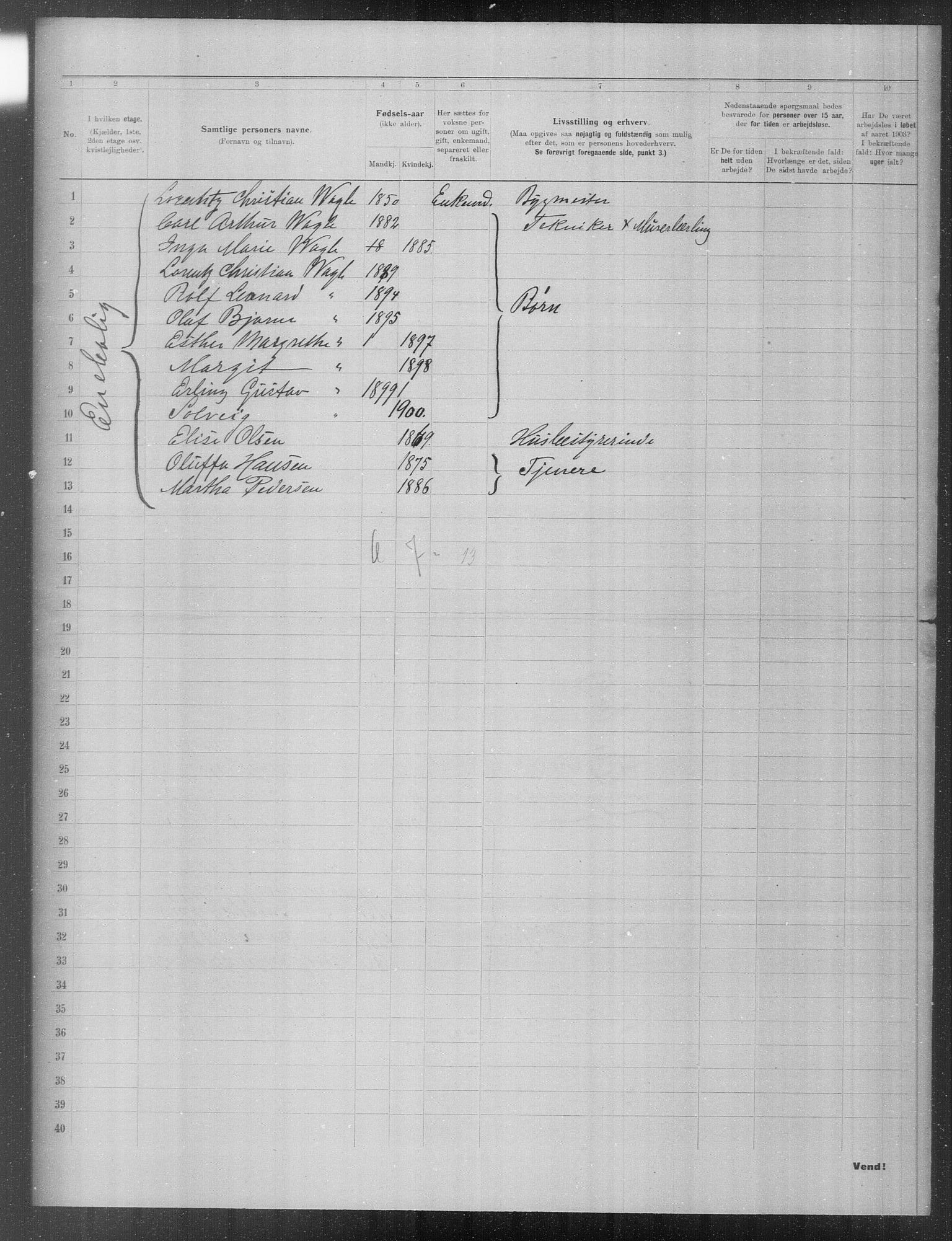 OBA, Municipal Census 1903 for Kristiania, 1903, p. 21494