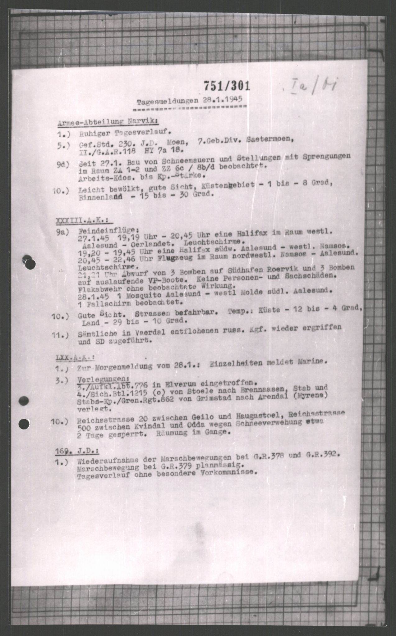 Forsvarets Overkommando. 2 kontor. Arkiv 11.4. Spredte tyske arkivsaker, AV/RA-RAFA-7031/D/Dar/Dara/L0002: Krigsdagbøker for 20. Gebirgs-Armee-Oberkommando (AOK 20), 1945, p. 330