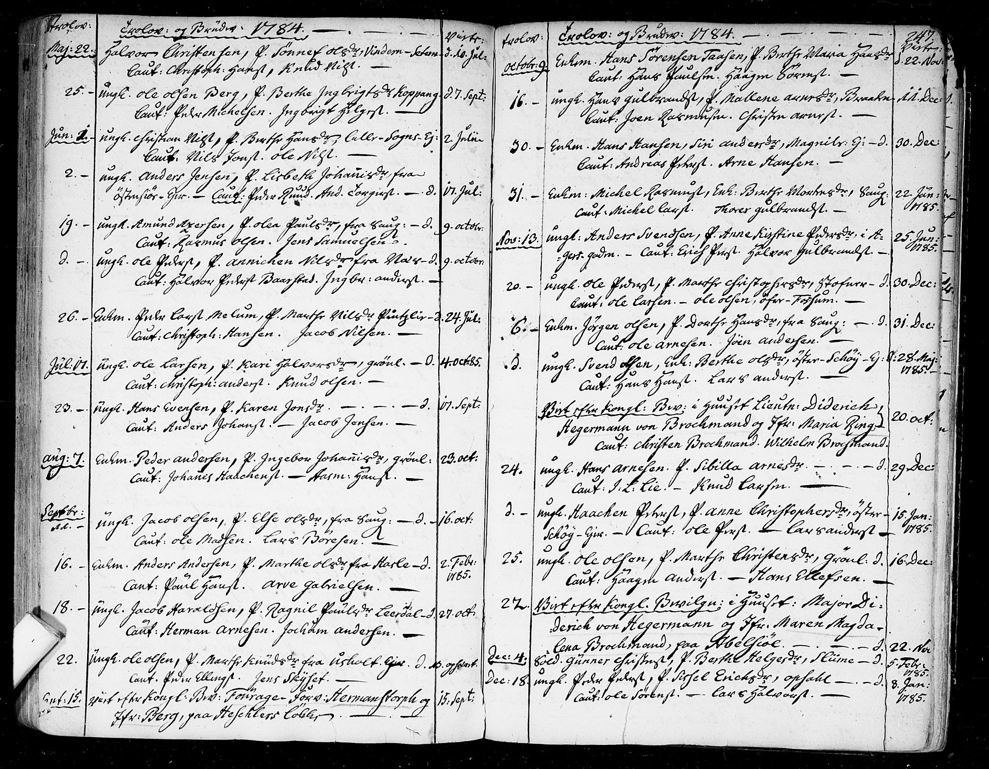 Aker prestekontor kirkebøker, SAO/A-10861/F/L0009: Parish register (official) no. 9, 1765-1785, p. 247