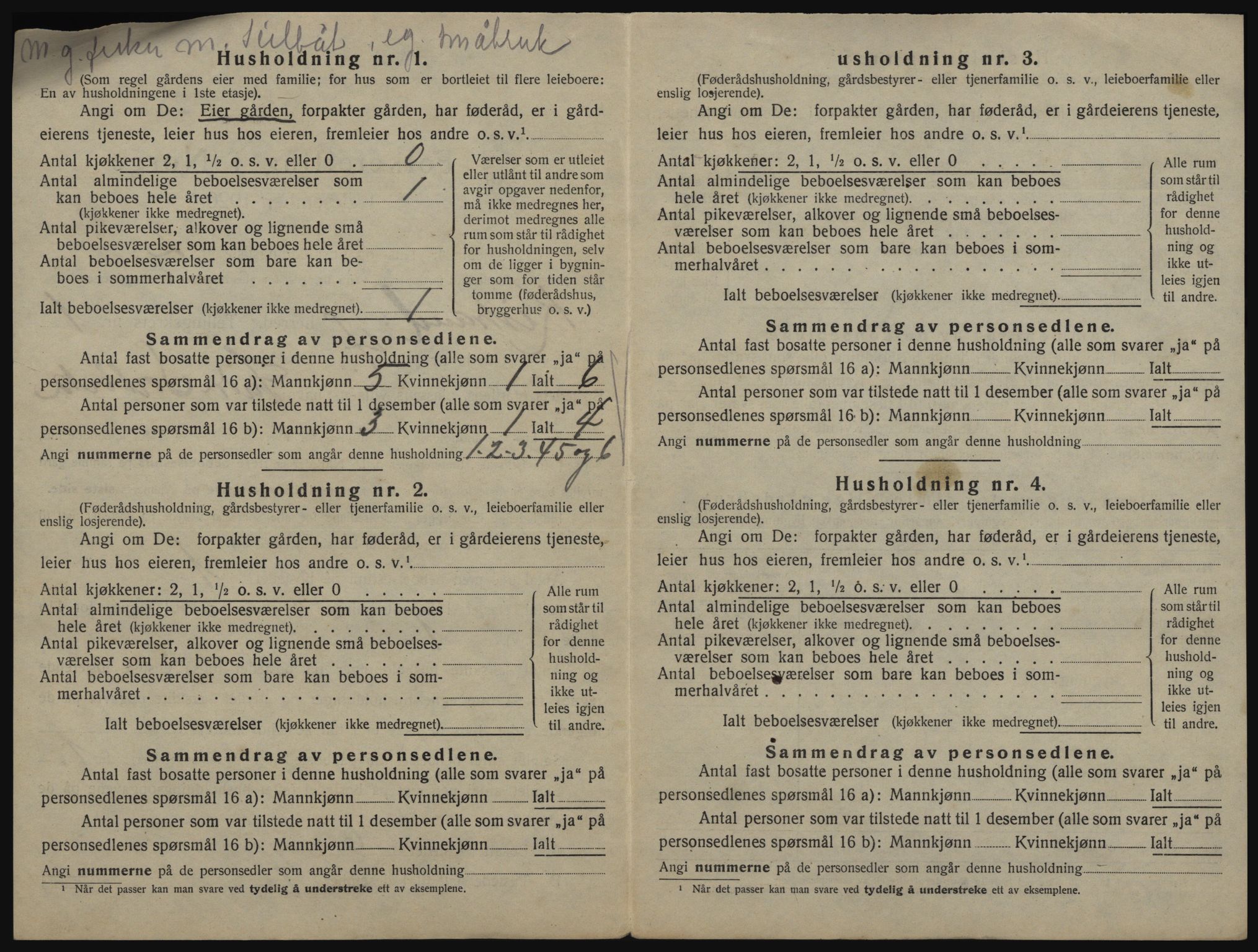 SATØ, 1920 census for Kistrand, 1920, p. 37