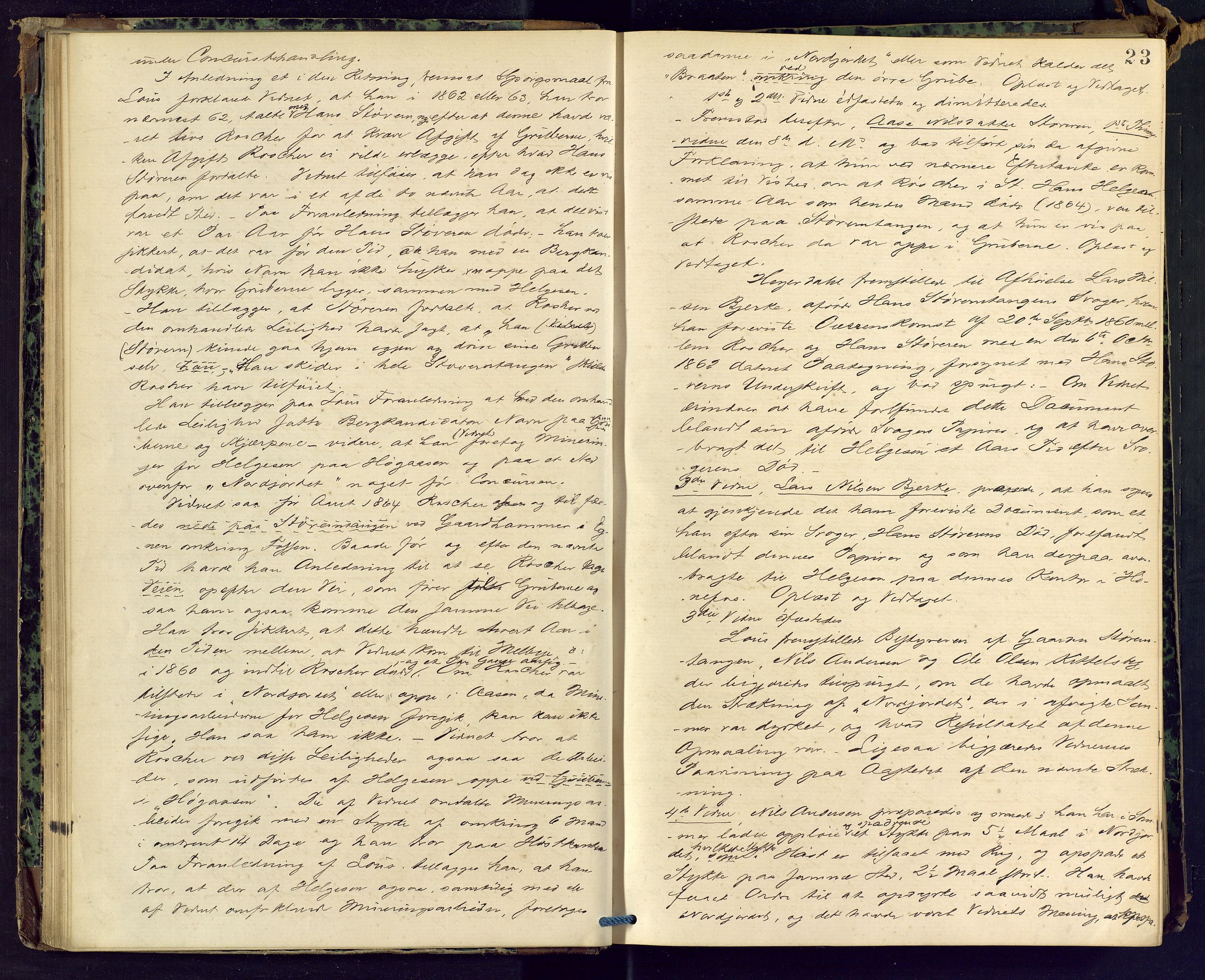 Ringerike sorenskriveri, AV/SAKO-A-105/F/Fc/Fca/L0015: Ekstrarettsprotokoll, 1876-1879, p. 23