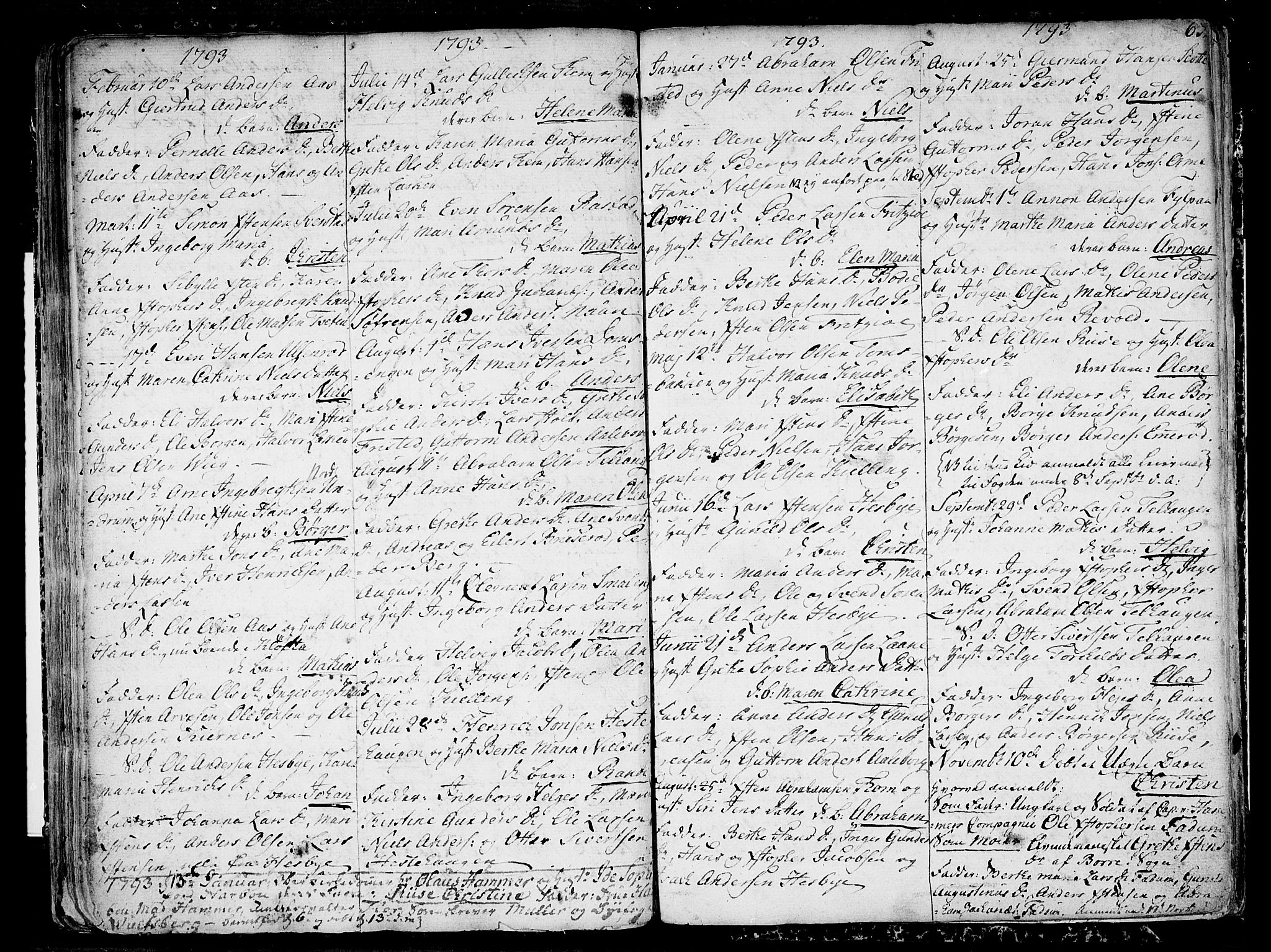 Sem kirkebøker, AV/SAKO-A-5/F/Fa/L0002: Parish register (official) no. I 2, 1764-1798, p. 63