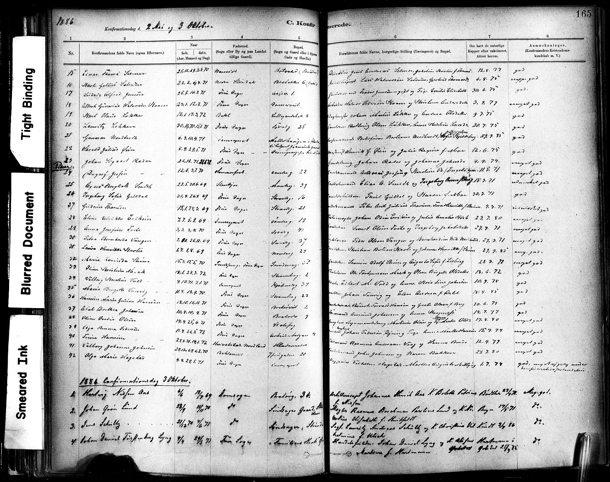 Ministerialprotokoller, klokkerbøker og fødselsregistre - Sør-Trøndelag, SAT/A-1456/602/L0119: Parish register (official) no. 602A17, 1880-1901, p. 165