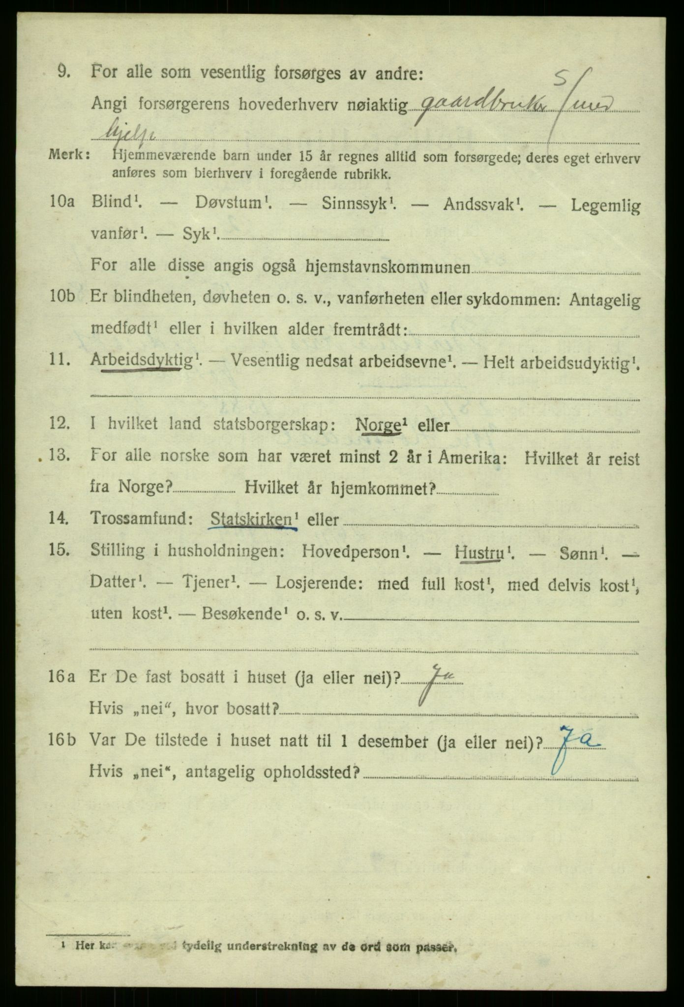 SAB, 1920 census for Manger, 1920, p. 1908