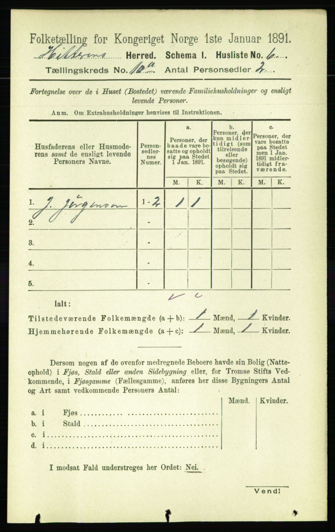 RA, 1891 census for 1617 Hitra, 1891, p. 2217