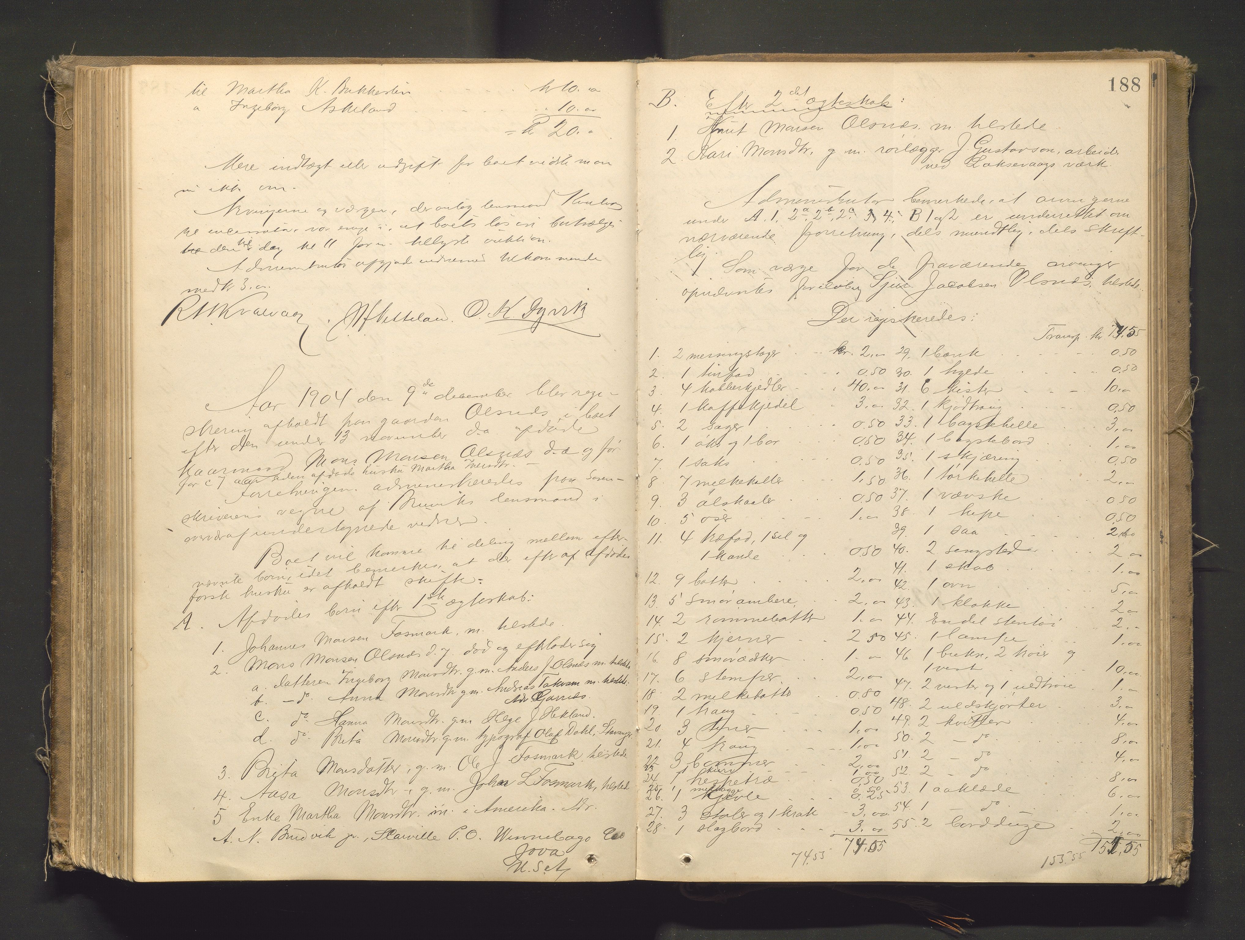 Lensmannen i Bruvik, AV/SAB-A-31301/0006/L0003: Registreringsprotokoll, 1884-1911, p. 187b-188a