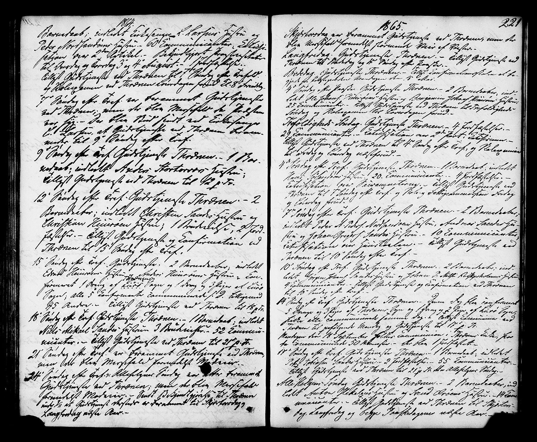 Ministerialprotokoller, klokkerbøker og fødselsregistre - Nordland, SAT/A-1459/840/L0579: Parish register (official) no. 840A01, 1863-1887, p. 221