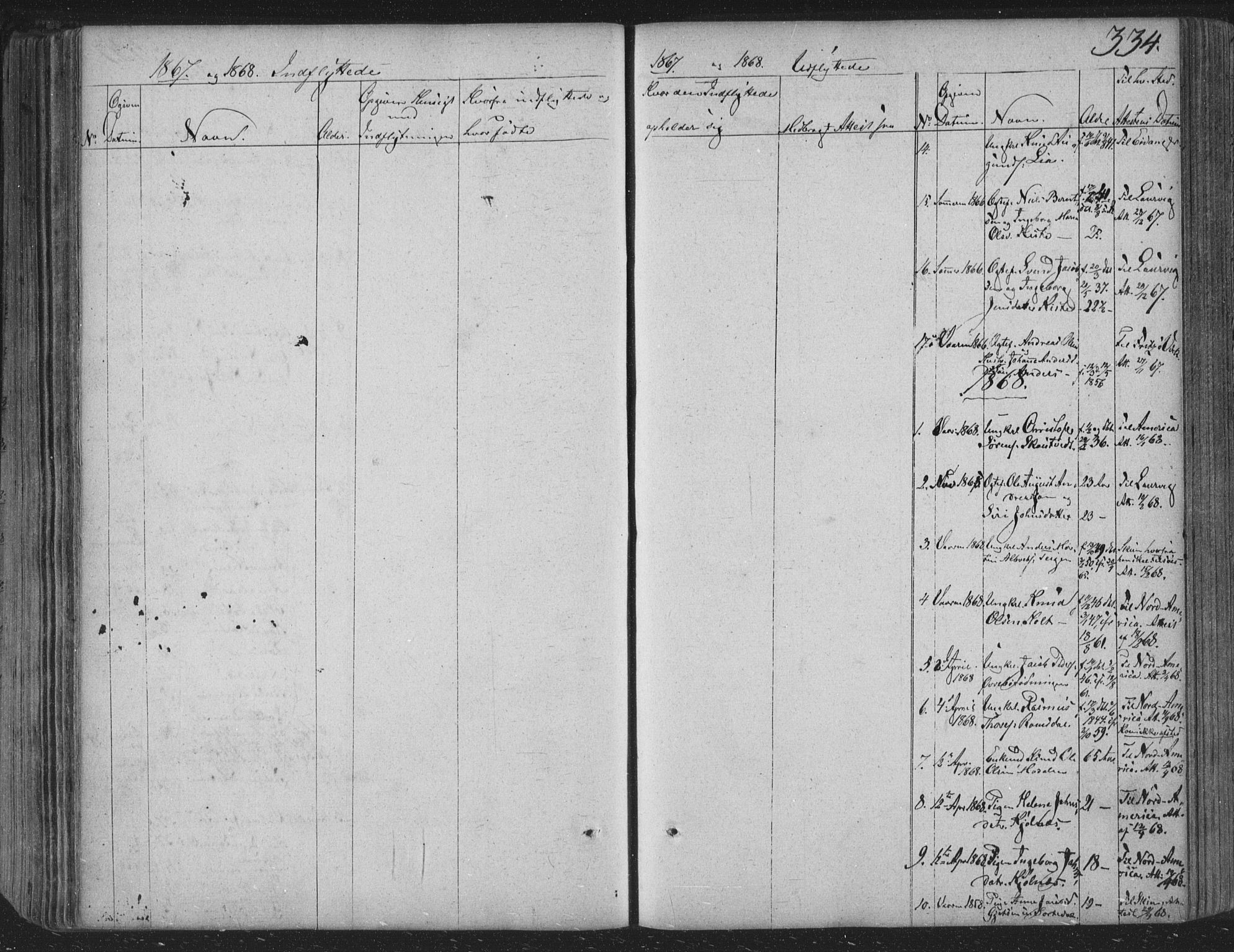Siljan kirkebøker, SAKO/A-300/F/Fa/L0001: Parish register (official) no. 1, 1831-1870, p. 334