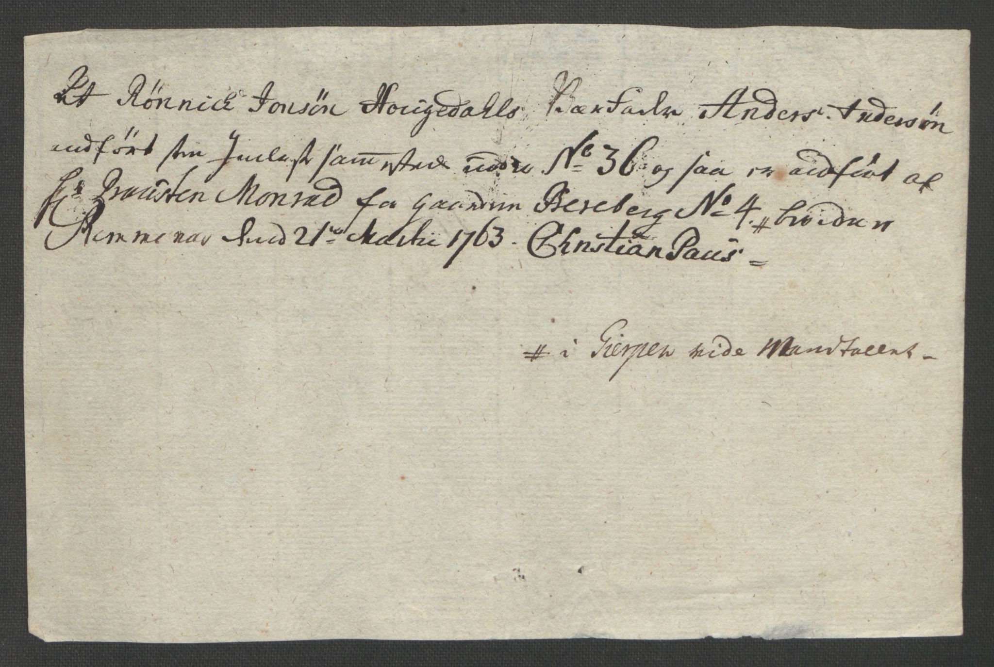 Rentekammeret inntil 1814, Reviderte regnskaper, Fogderegnskap, AV/RA-EA-4092/R37/L2239: Ekstraskatten Nedre Telemark og Bamble, 1762-1763, p. 154