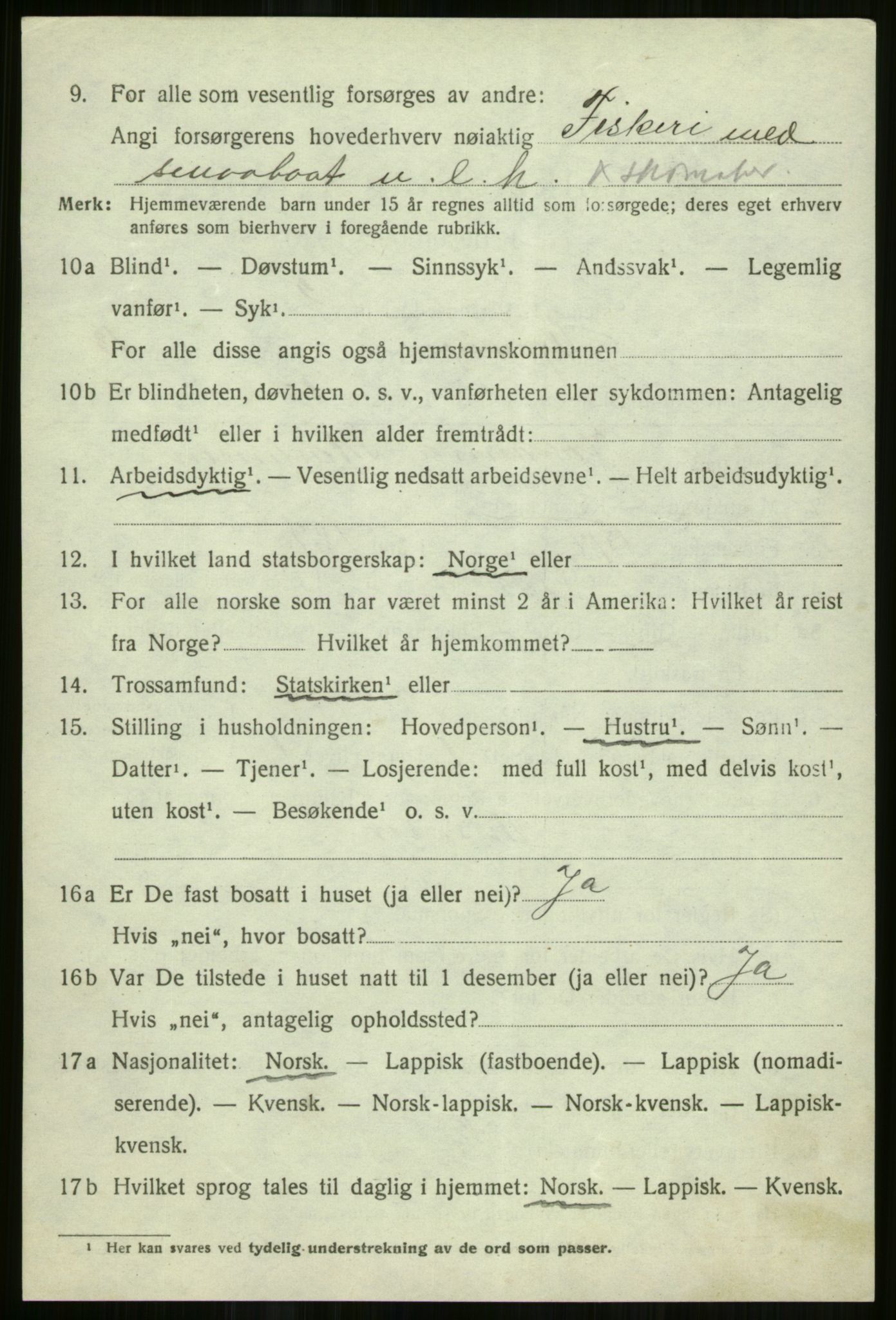 SATØ, 1920 census for Skjervøy, 1920, p. 6726