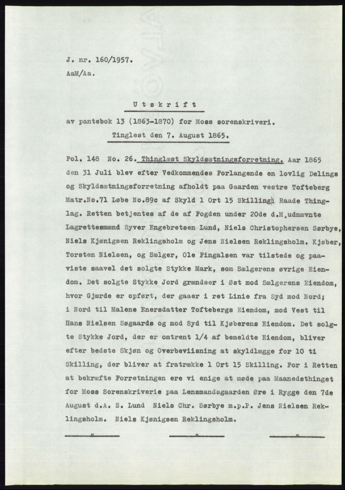 Statsarkivet i Oslo, SAO/A-10621/Z/Zd/L0006: Avskrifter, j.nr 5-792/1957, 1957, p. 62