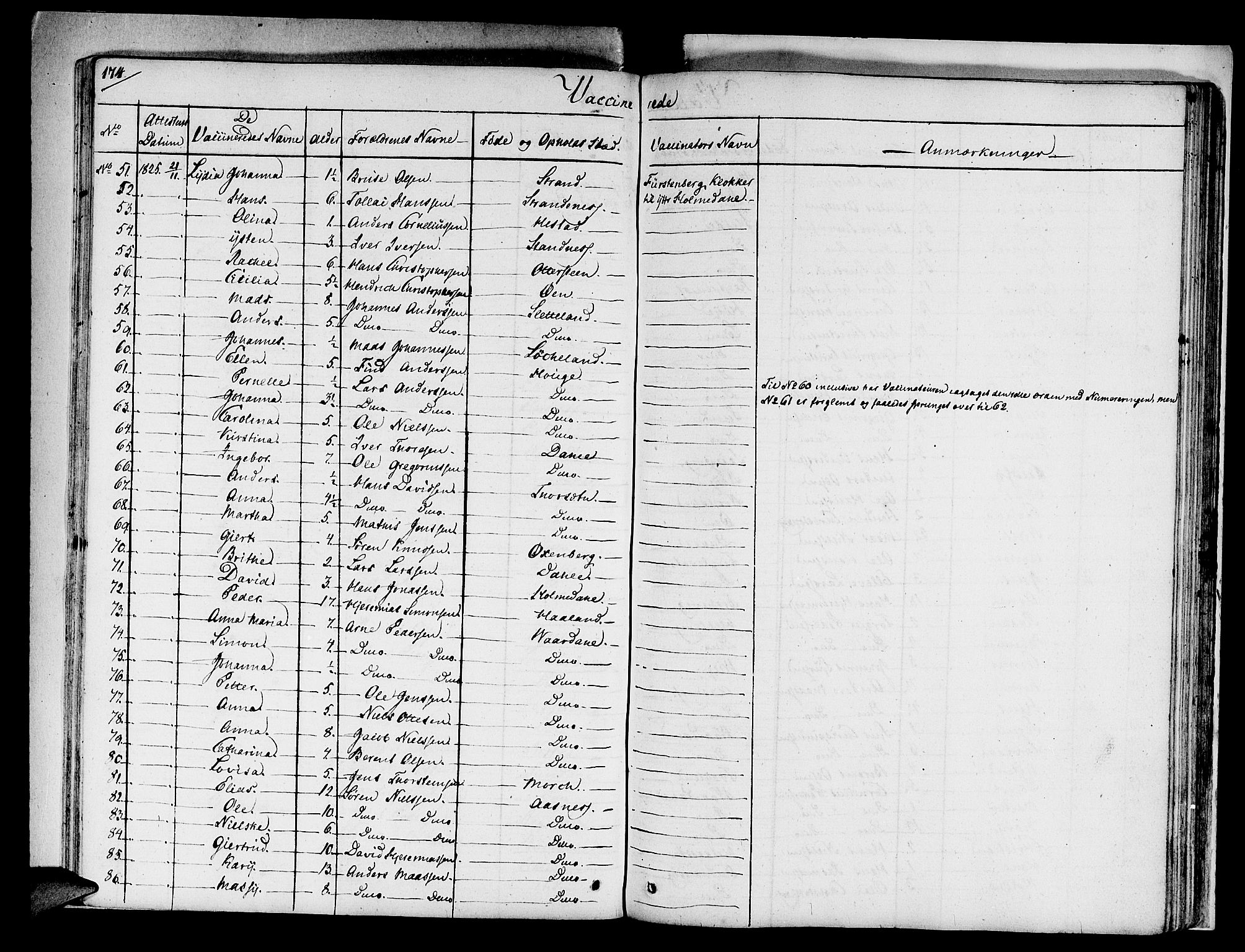 Fjaler sokneprestembete, AV/SAB-A-79801/H/Haa/Haaa/L0005: Parish register (official) no. A 5, 1821-1835, p. 174