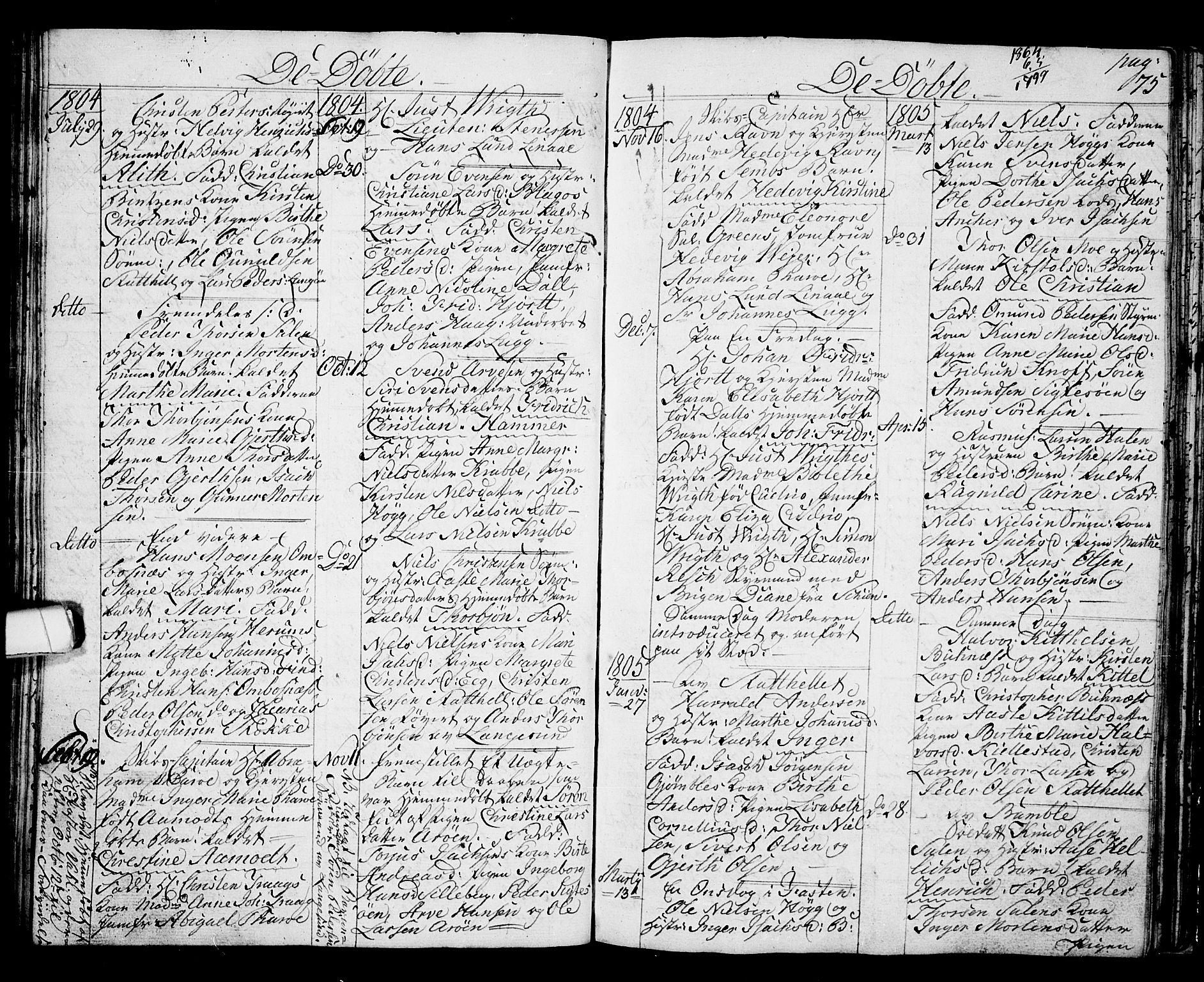 Langesund kirkebøker, SAKO/A-280/G/Ga/L0002: Parish register (copy) no. 2, 1801-1815, p. 75