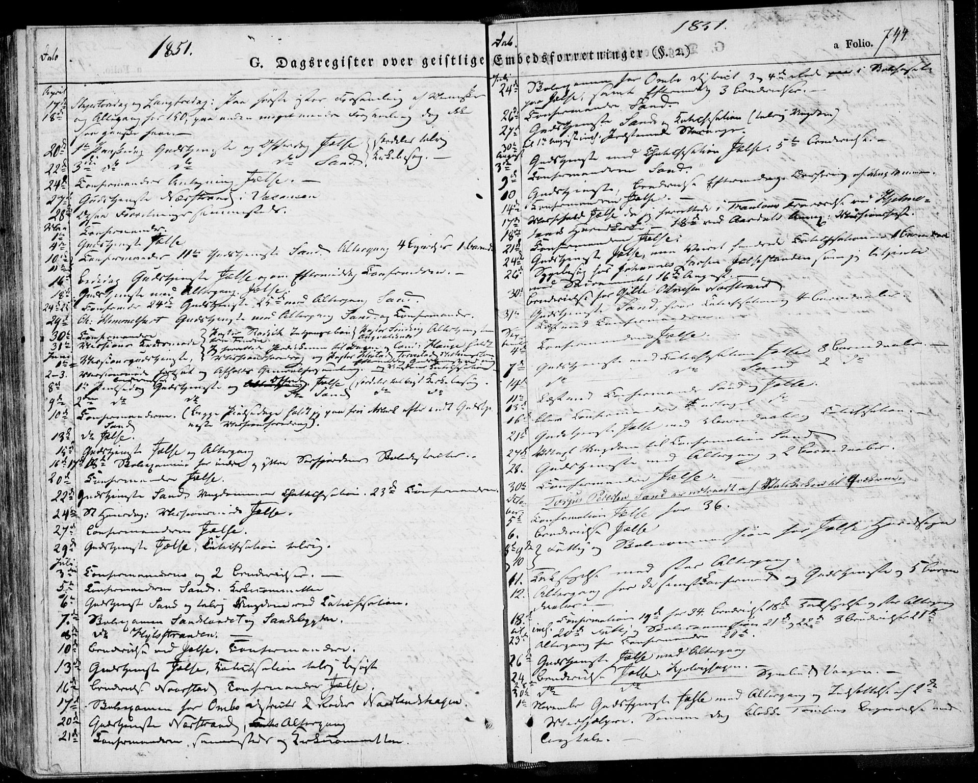 Jelsa sokneprestkontor, AV/SAST-A-101842/01/IV: Parish register (official) no. A 6.2, 1828-1853, p. 744