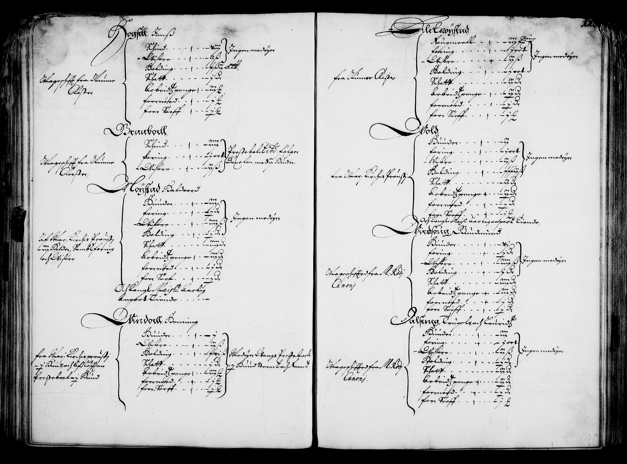 Rentekammeret inntil 1814, Realistisk ordnet avdeling, AV/RA-EA-4070/On/L0001/0001: Statens gods / [Jj 1]: Jordebok over Hannibal Sehesteds gods, 1651, p. 104