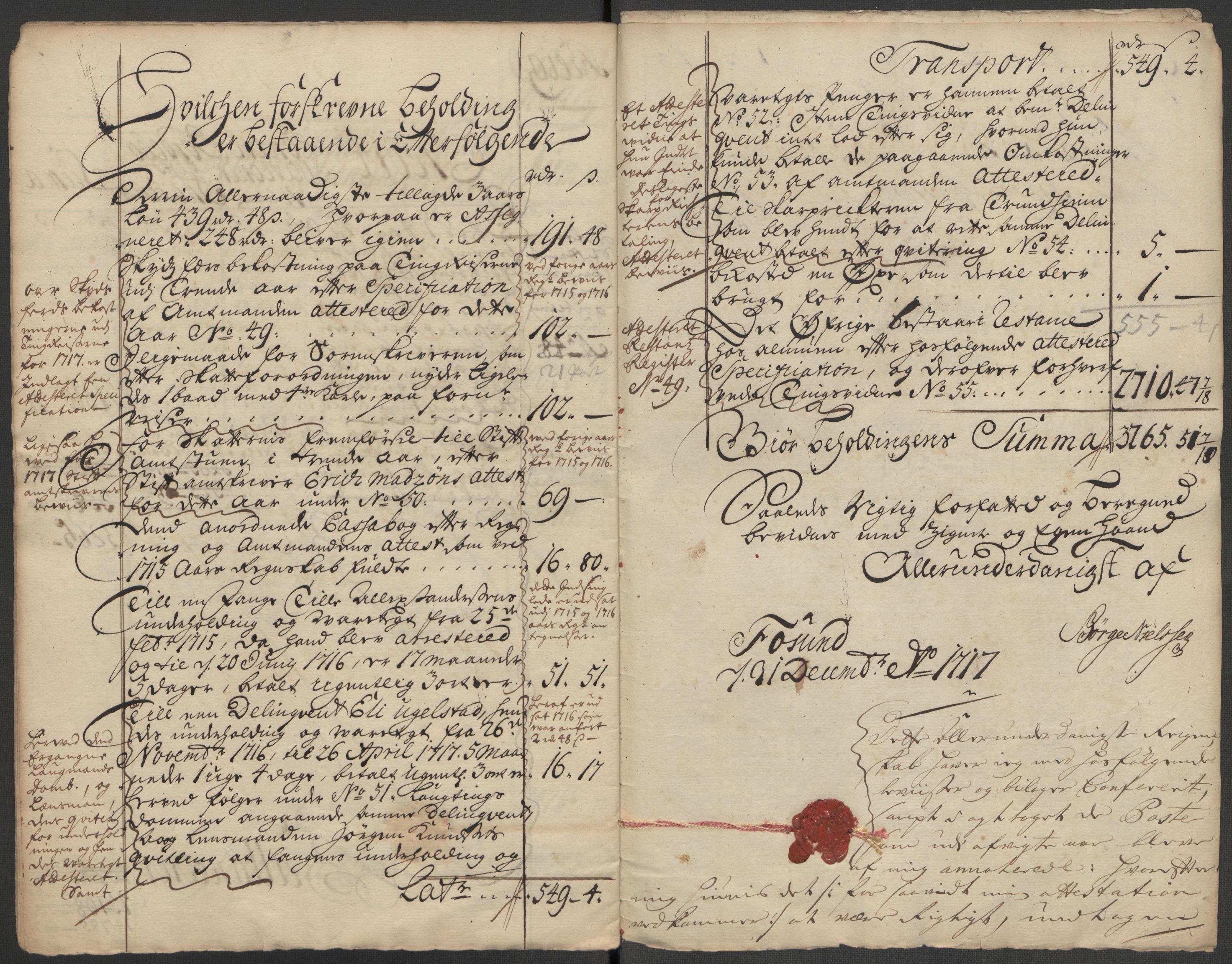 Rentekammeret inntil 1814, Reviderte regnskaper, Fogderegnskap, RA/EA-4092/R56/L3750: Fogderegnskap Nordmøre, 1717, p. 14