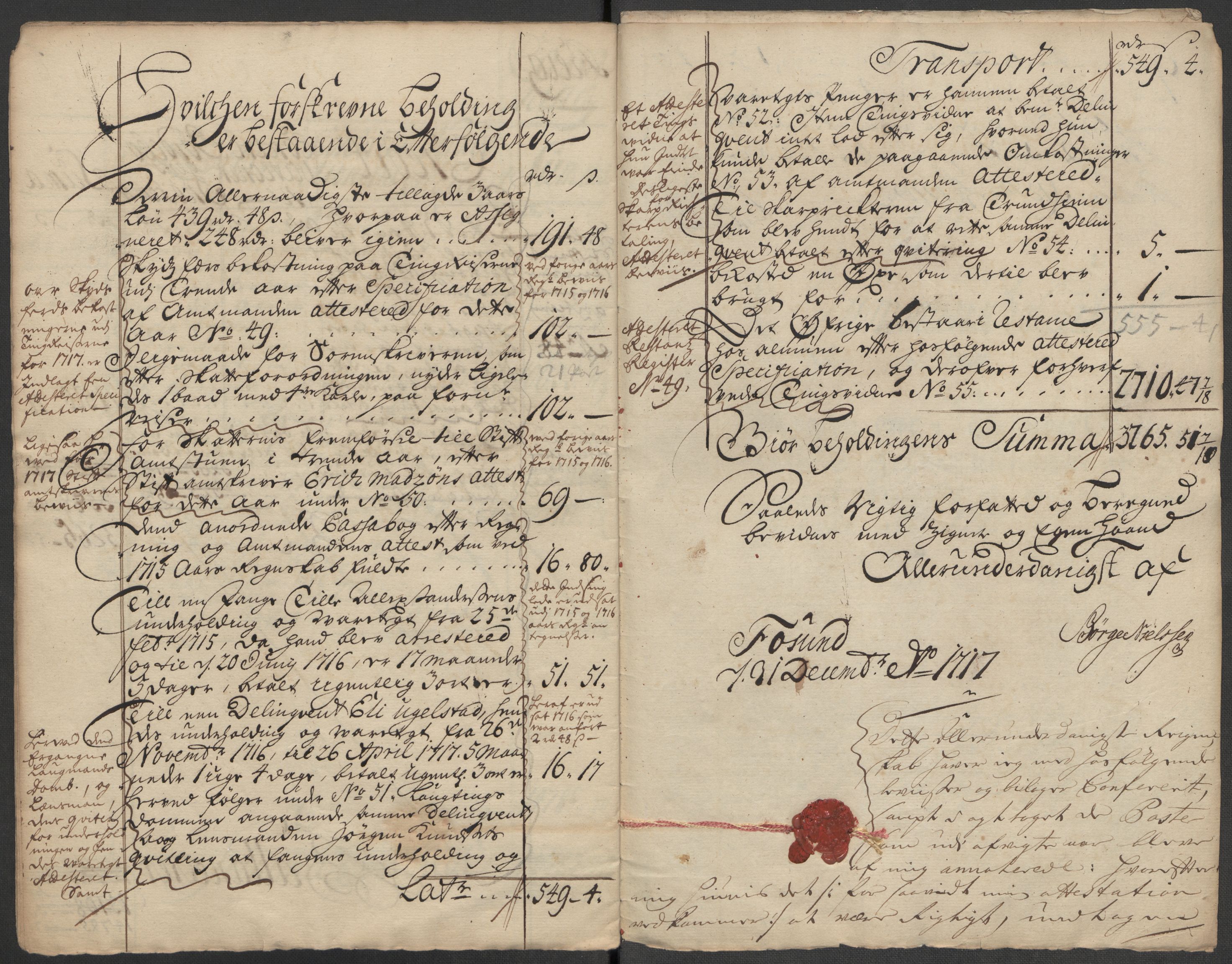 Rentekammeret inntil 1814, Reviderte regnskaper, Fogderegnskap, AV/RA-EA-4092/R56/L3750: Fogderegnskap Nordmøre, 1717, p. 14