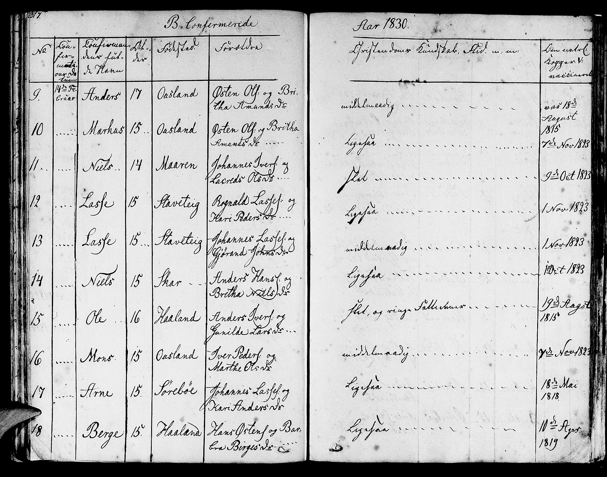 Lavik sokneprestembete, AV/SAB-A-80901: Parish register (official) no. A 2I, 1821-1842, p. 317