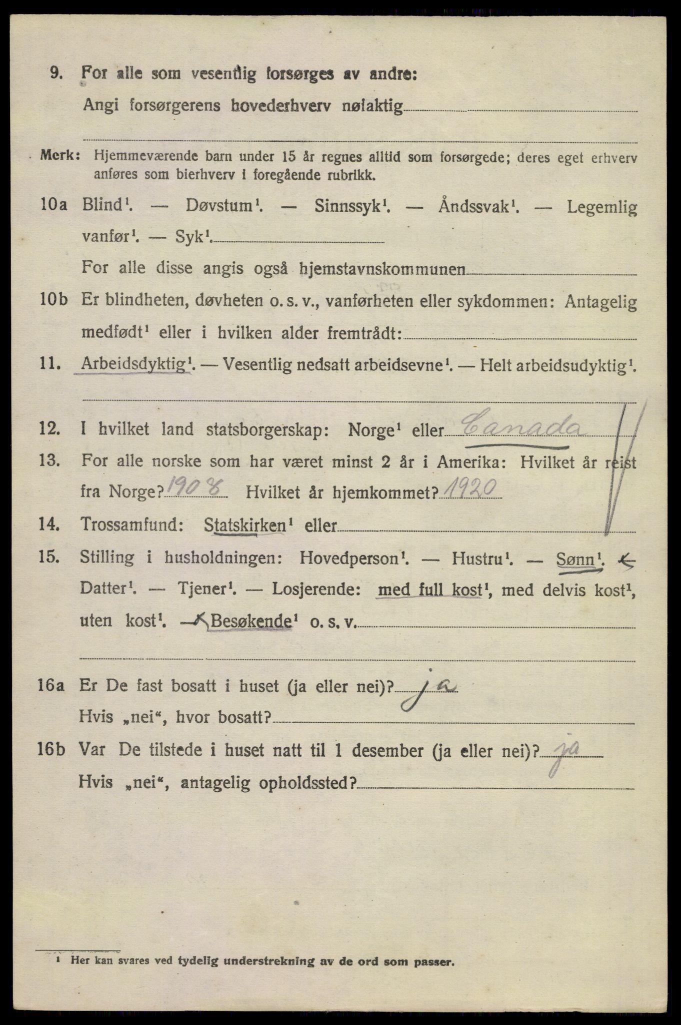 SAKO, 1920 census for Hedrum, 1920, p. 9878