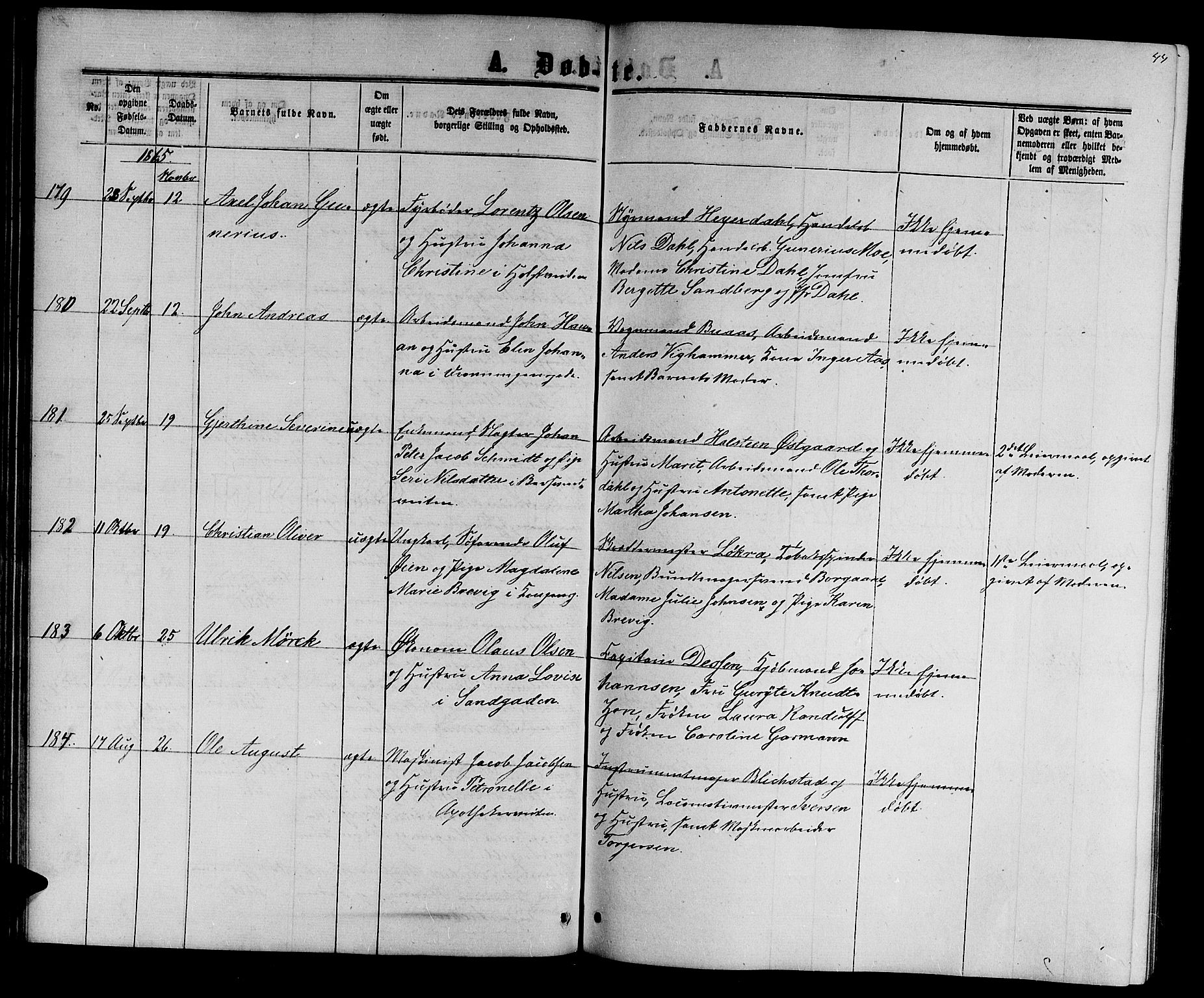 Ministerialprotokoller, klokkerbøker og fødselsregistre - Sør-Trøndelag, AV/SAT-A-1456/601/L0087: Parish register (copy) no. 601C05, 1864-1881, p. 44