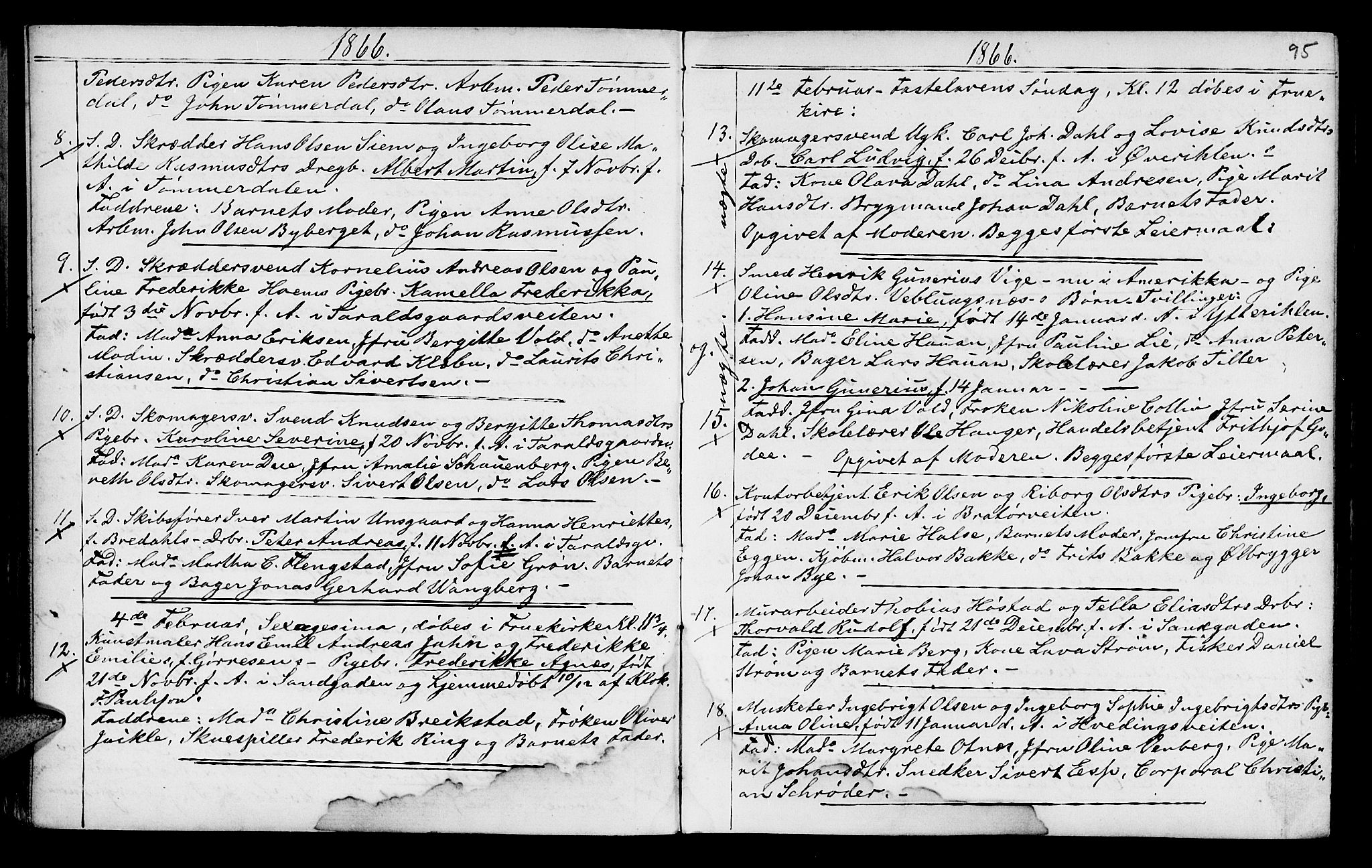 Ministerialprotokoller, klokkerbøker og fødselsregistre - Sør-Trøndelag, SAT/A-1456/602/L0140: Parish register (copy) no. 602C08, 1864-1872, p. 94-95