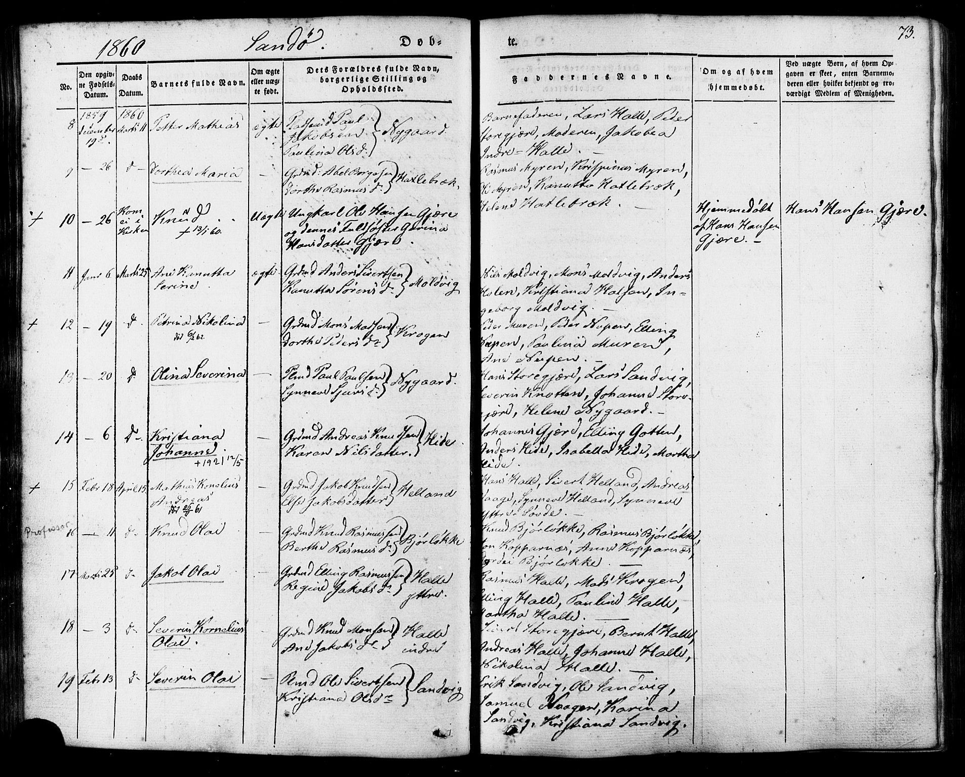 Ministerialprotokoller, klokkerbøker og fødselsregistre - Møre og Romsdal, AV/SAT-A-1454/503/L0034: Parish register (official) no. 503A02, 1841-1884, p. 73