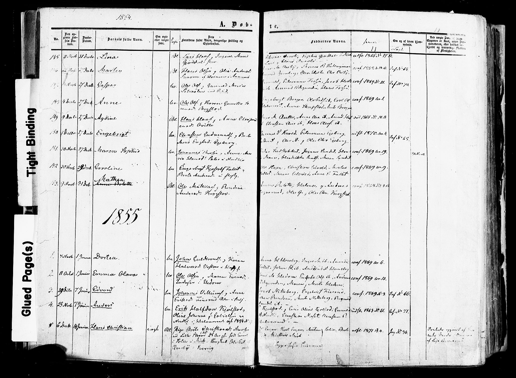 Aurskog prestekontor Kirkebøker, SAO/A-10304a/F/Fa/L0007: Parish register (official) no. I 7, 1854-1877, p. 11