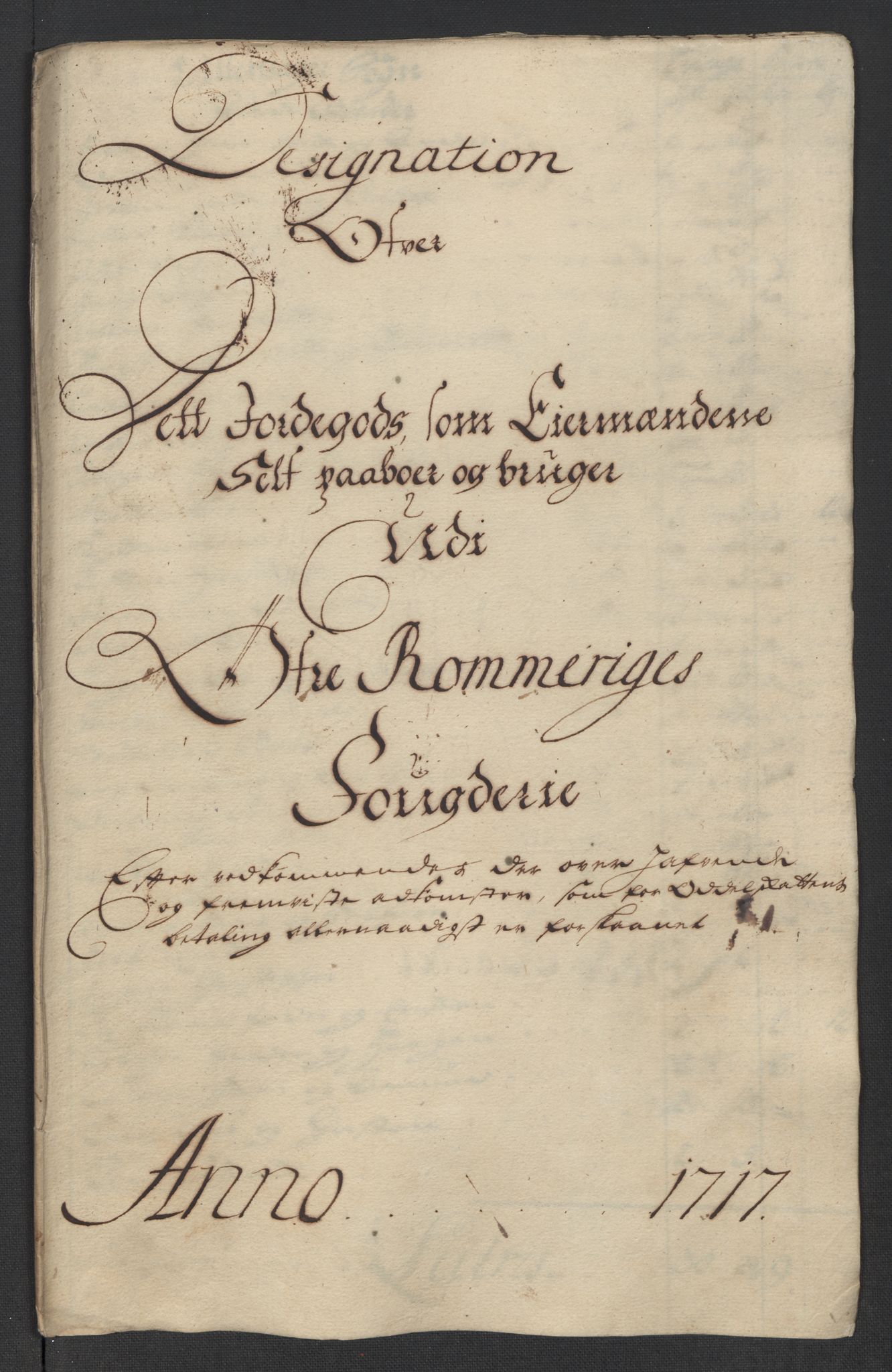 Rentekammeret inntil 1814, Reviderte regnskaper, Fogderegnskap, RA/EA-4092/R12/L0726: Fogderegnskap Øvre Romerike, 1717, p. 126