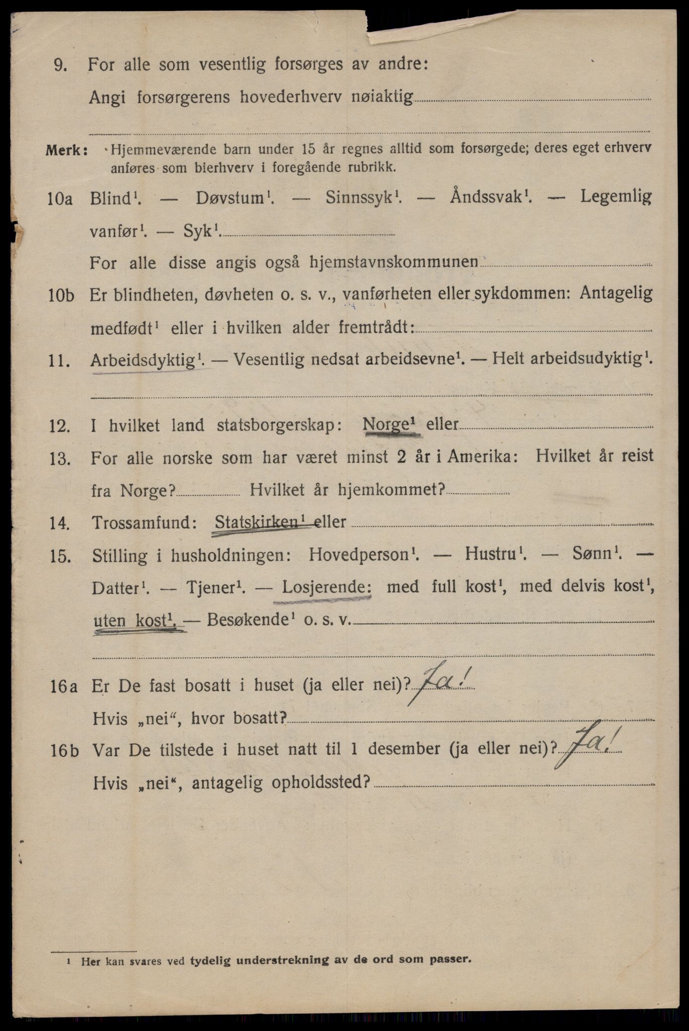 SAT, 1920 census for Trondheim, 1920, p. 36885