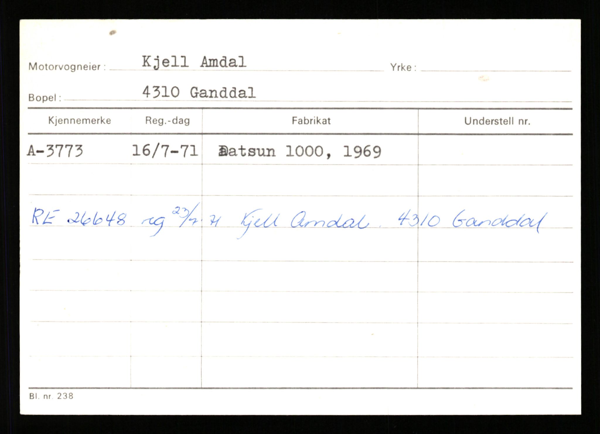 Stavanger trafikkstasjon, AV/SAST-A-101942/0/G/L0001: Registreringsnummer: 0 - 5782, 1930-1971, p. 2355