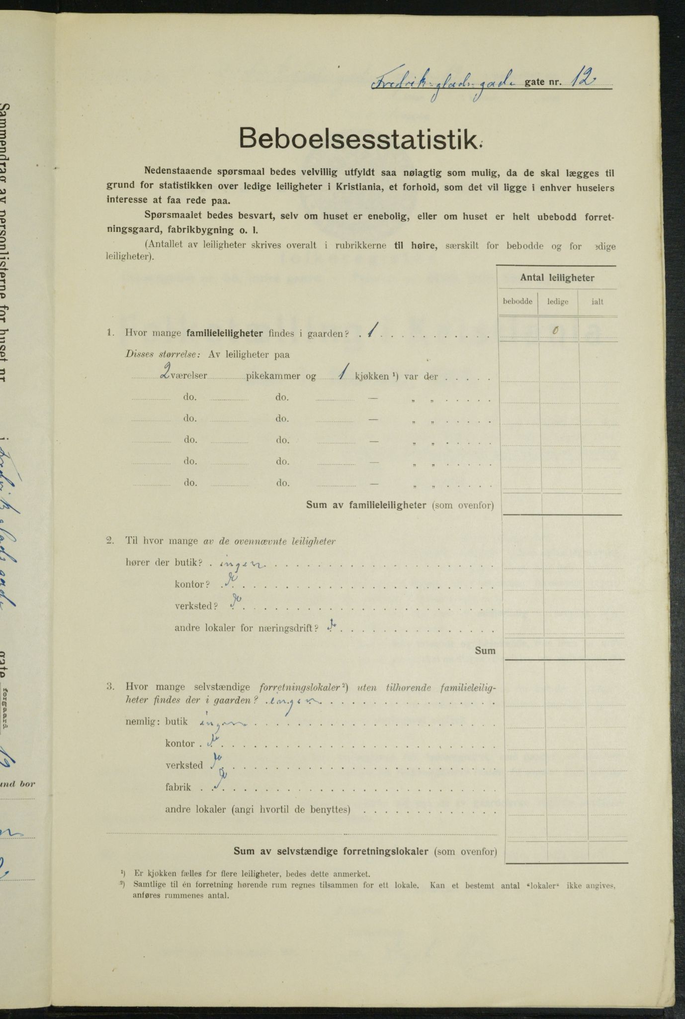 OBA, Municipal Census 1914 for Kristiania, 1914, p. 26696