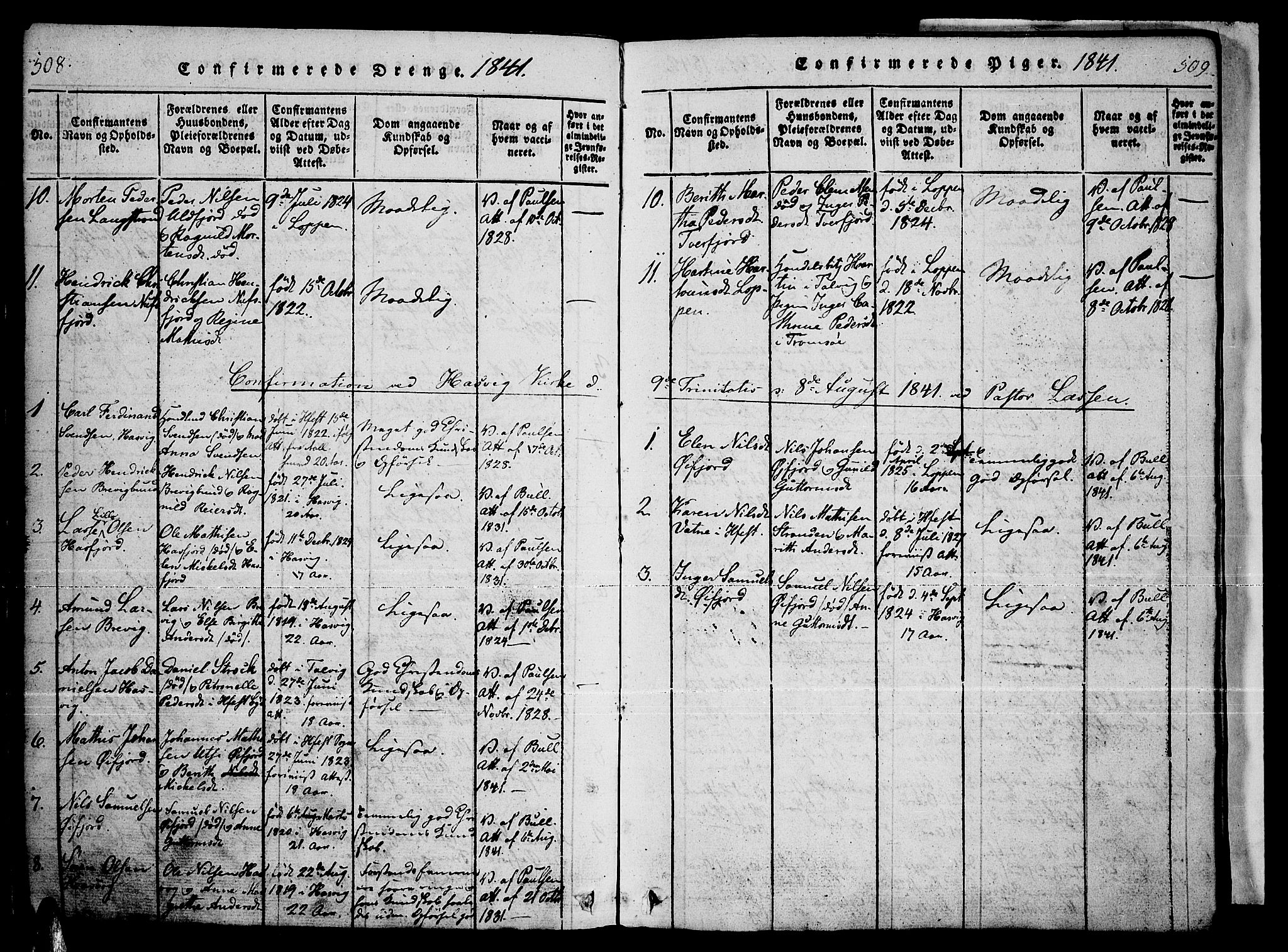 Loppa sokneprestkontor, AV/SATØ-S-1339/H/Ha/L0003kirke: Parish register (official) no. 3, 1820-1848, p. 508-509