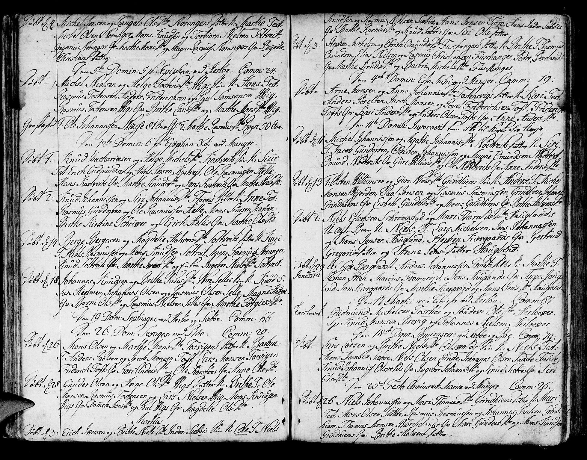Manger sokneprestembete, SAB/A-76801/H/Haa: Parish register (official) no. A 1, 1759-1791, p. 40