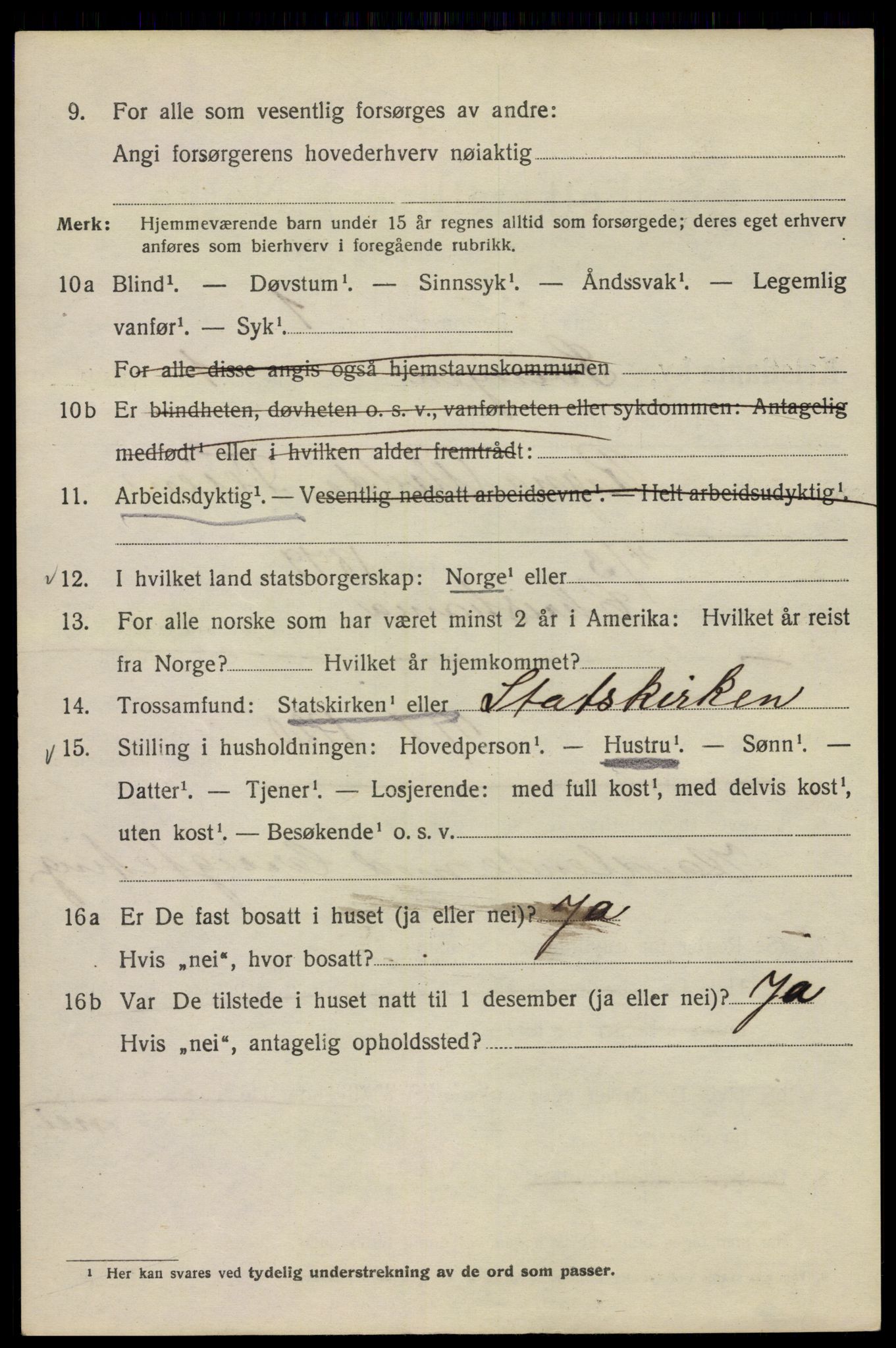 SAO, 1920 census for Kristiania, 1920, p. 560188