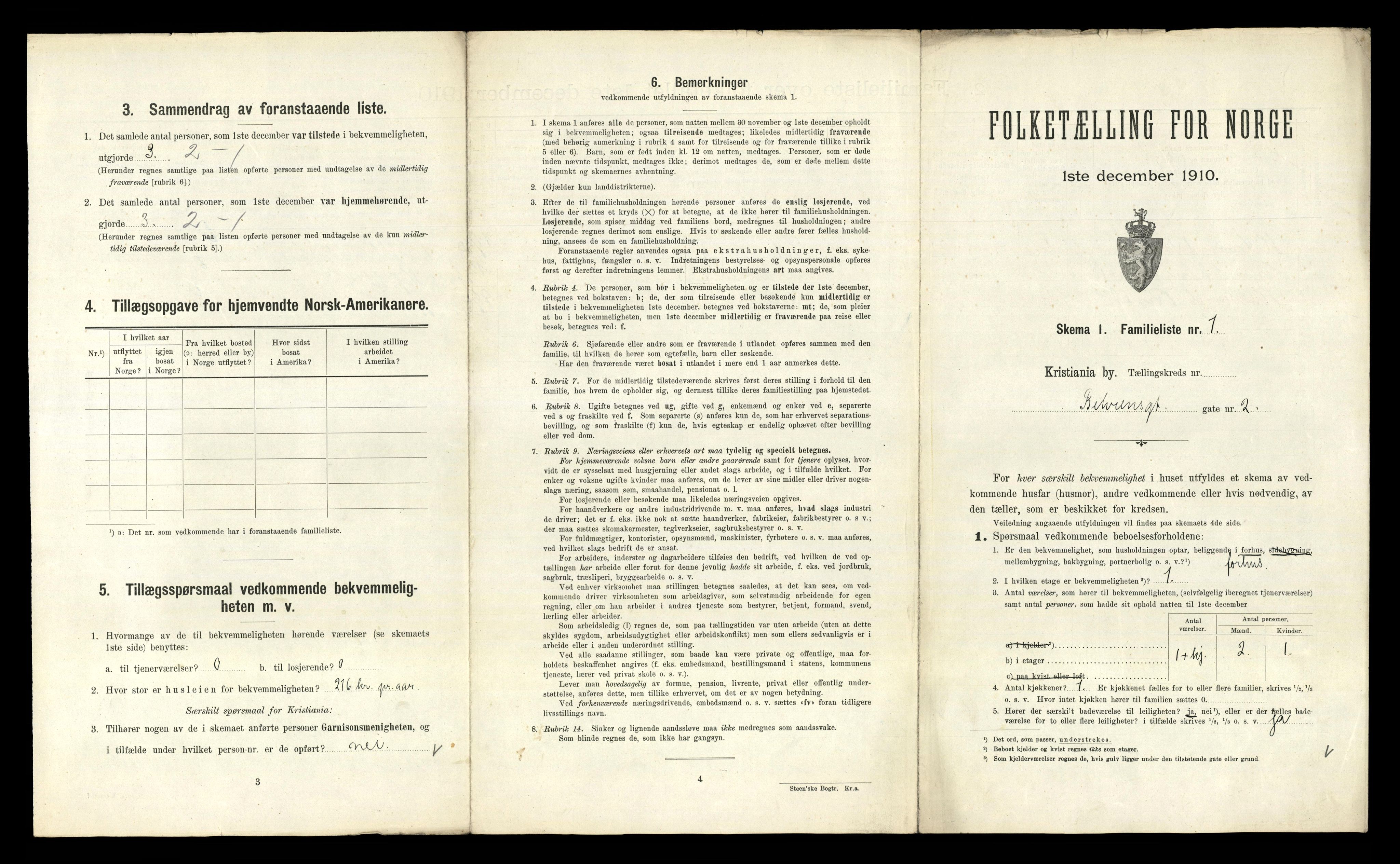 RA, 1910 census for Kristiania, 1910, p. 4515