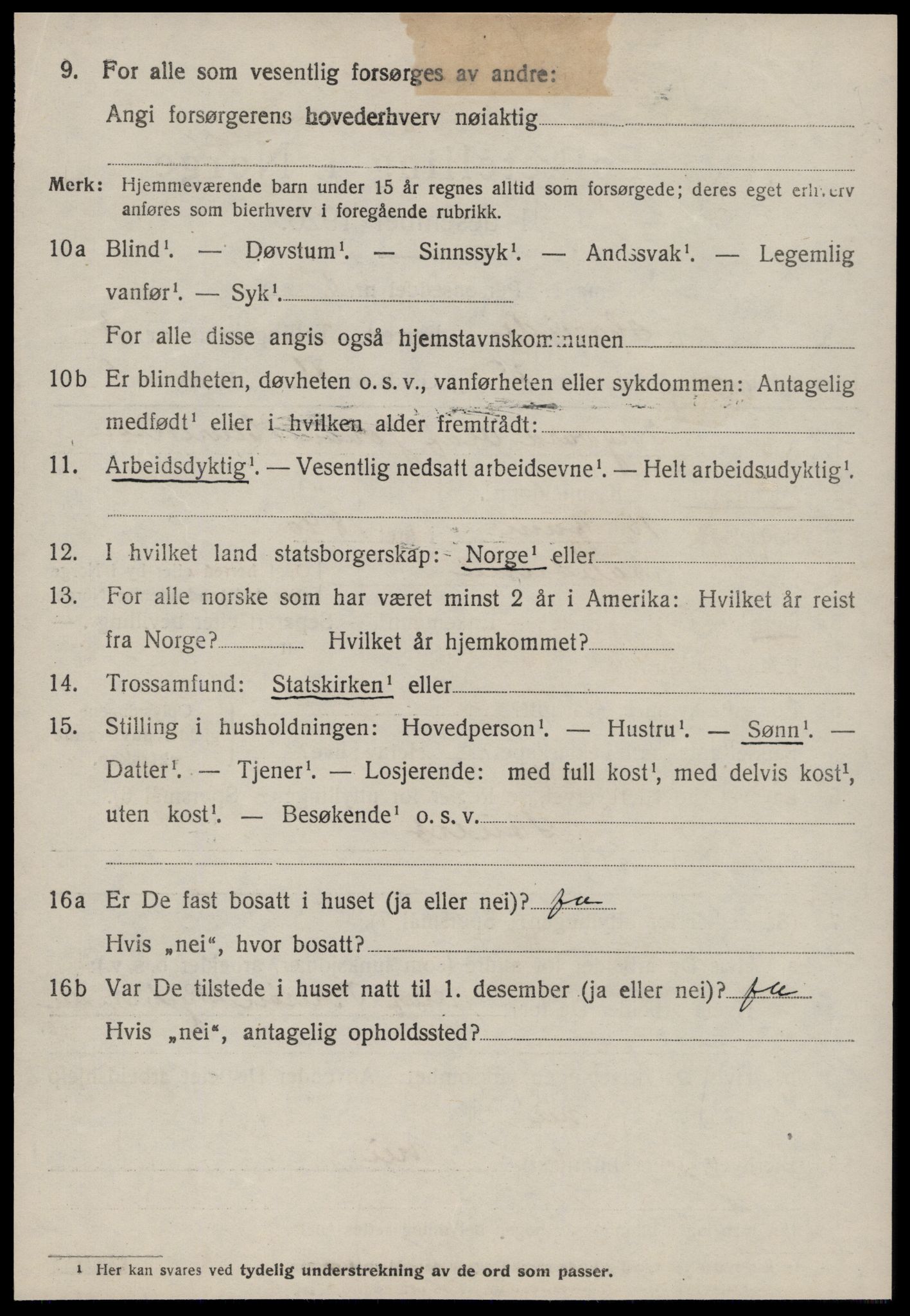 SAT, 1920 census for Hareid, 1920, p. 1684