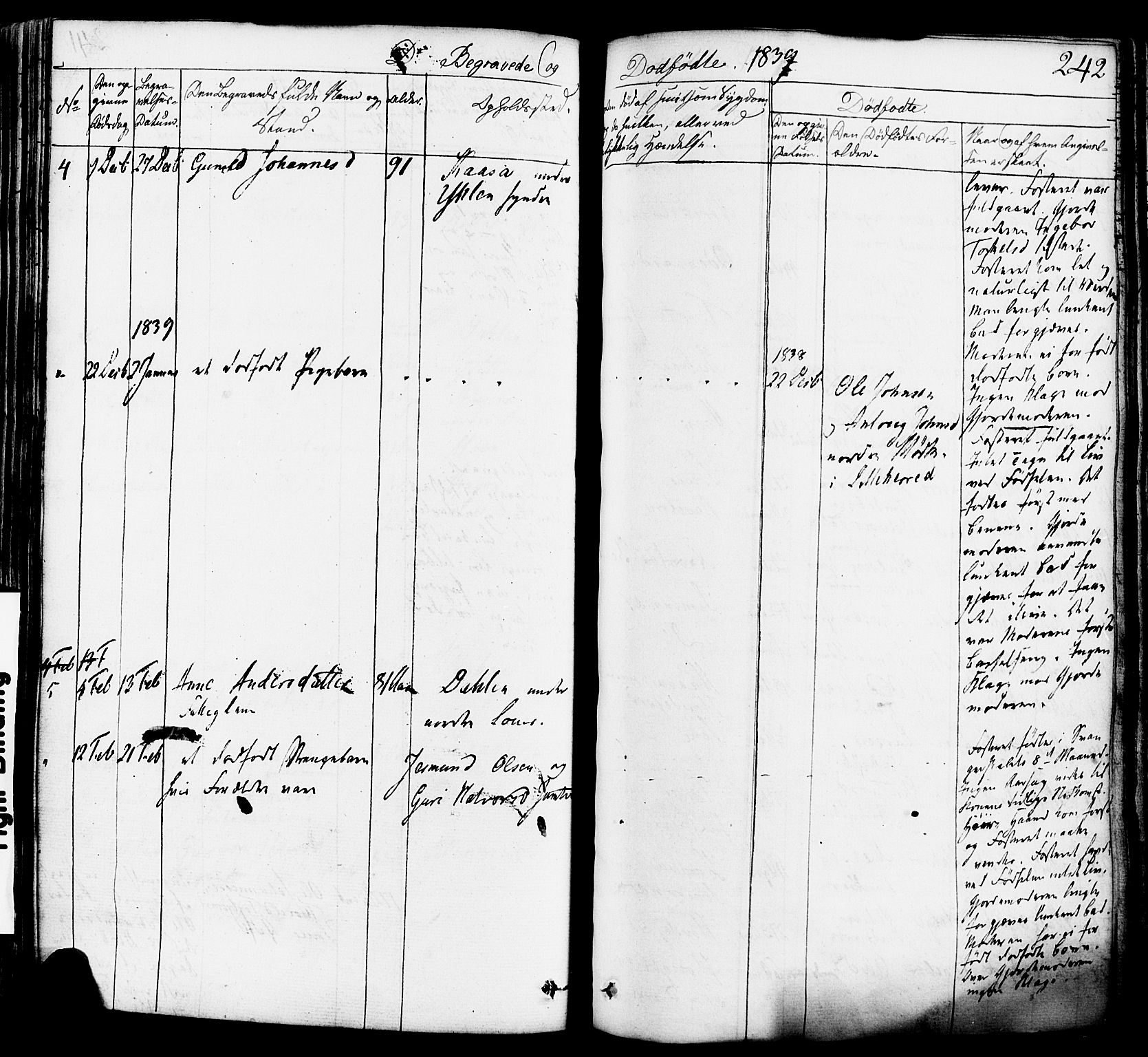 Heddal kirkebøker, AV/SAKO-A-268/F/Fa/L0006: Parish register (official) no. I 6, 1837-1854, p. 242