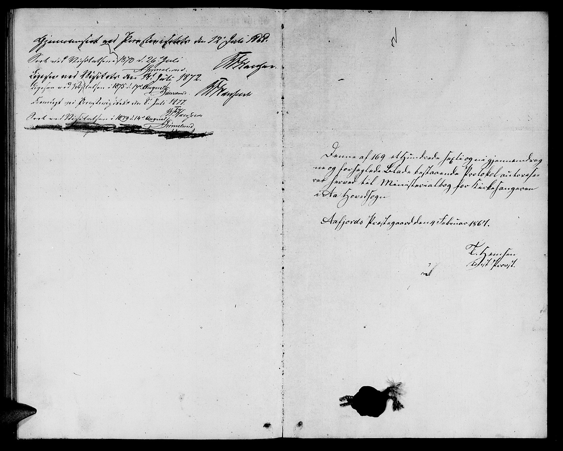 Ministerialprotokoller, klokkerbøker og fødselsregistre - Sør-Trøndelag, SAT/A-1456/655/L0686: Parish register (copy) no. 655C02, 1866-1879